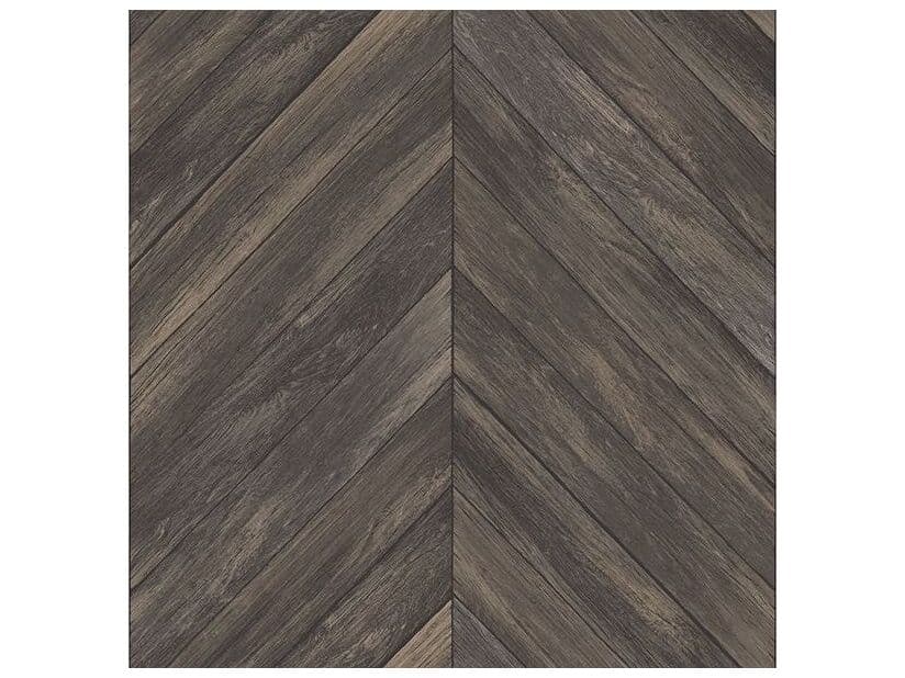 Brewster Home Fashions Fresh Start Kitchen & Bath Parisian Dark Brown Chevron Wood Wallpaper