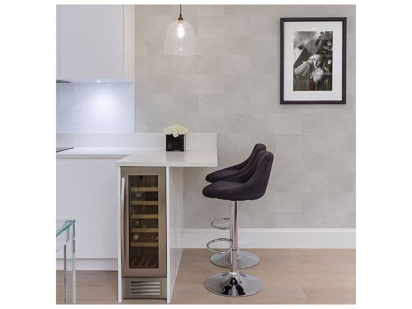 Brewster Home Fashions Fresh Start Kitchen & Bath Cecelia Champagne Faux Tile Wallpaper