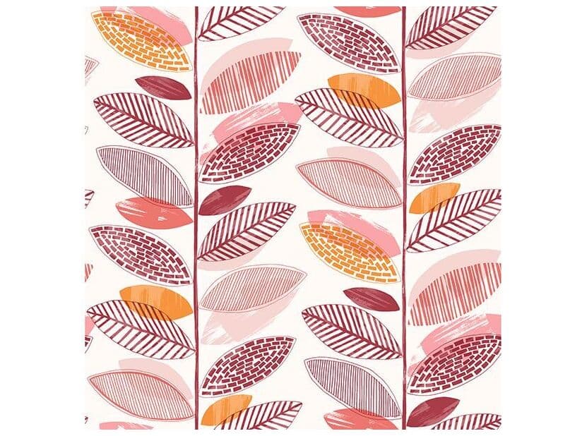 Brewster Home Fashions Fresh Start Kitchen & Bath Nyssa Coral Leaves Wallpaper