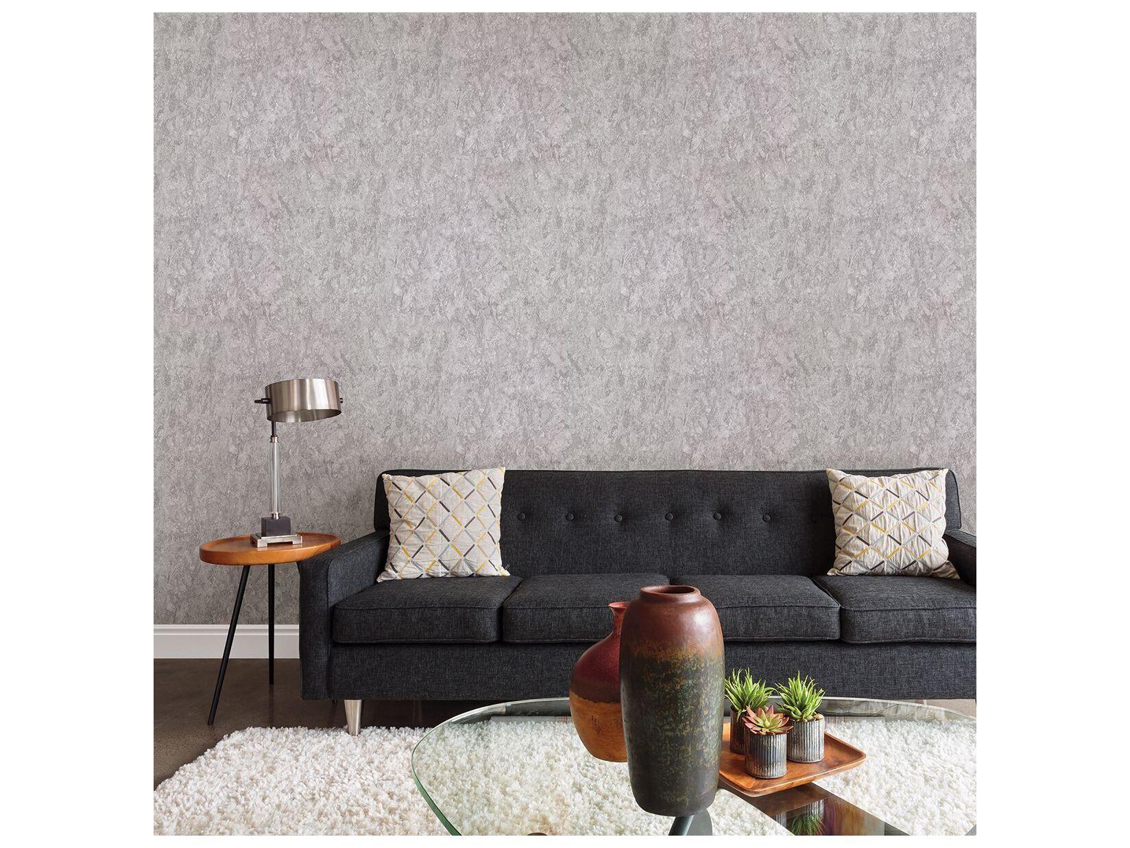 Brewster Home Fashions Warner Verona Light Grey Patina Texture Wallpaper