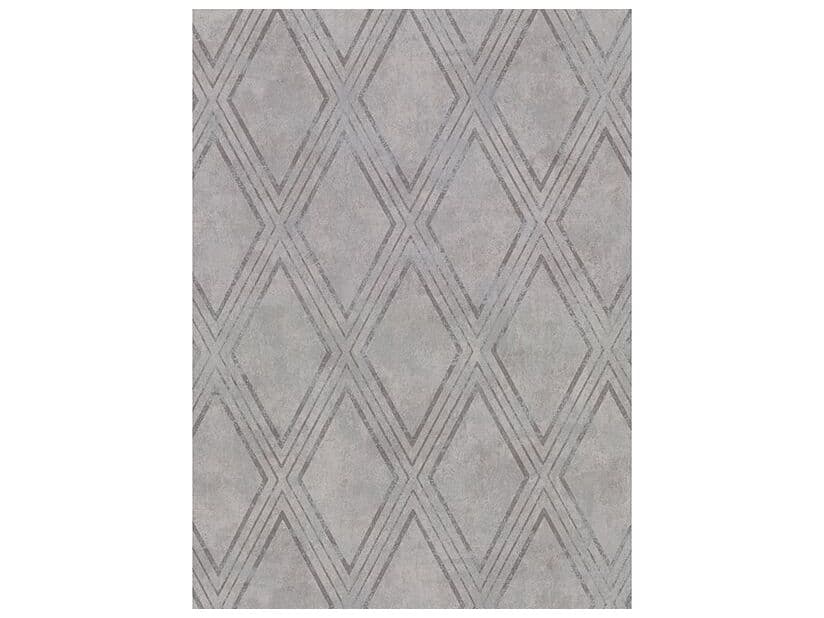 Brewster Home Fashions Warner Dartmouth Grey Faux Plaster Geometric Wallpaper