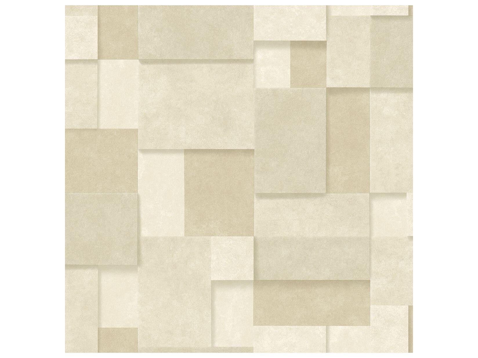 Brewster Home Fashions A-street Prints Duchamp Wheat Metallic Squares Wallpaper