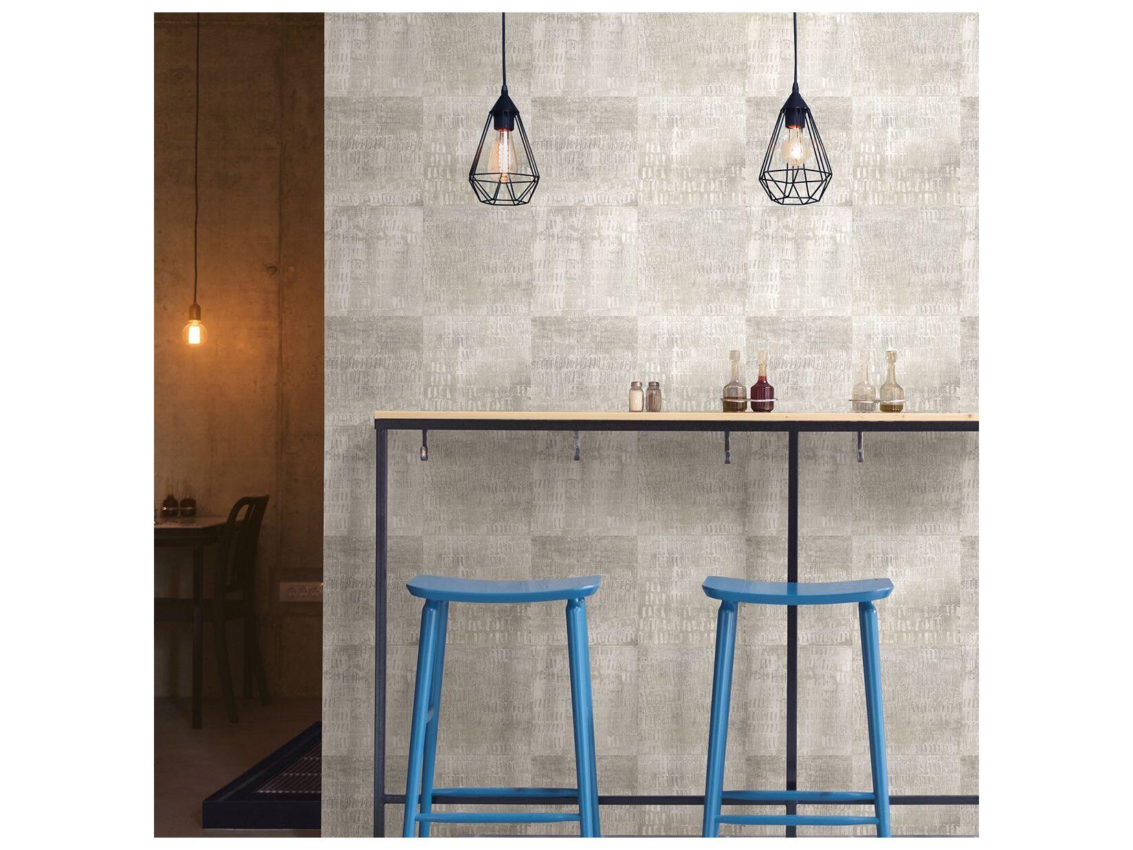 Brewster Home Fashions A-street Prints Conundrum Silver Faux Metal Wallpaper