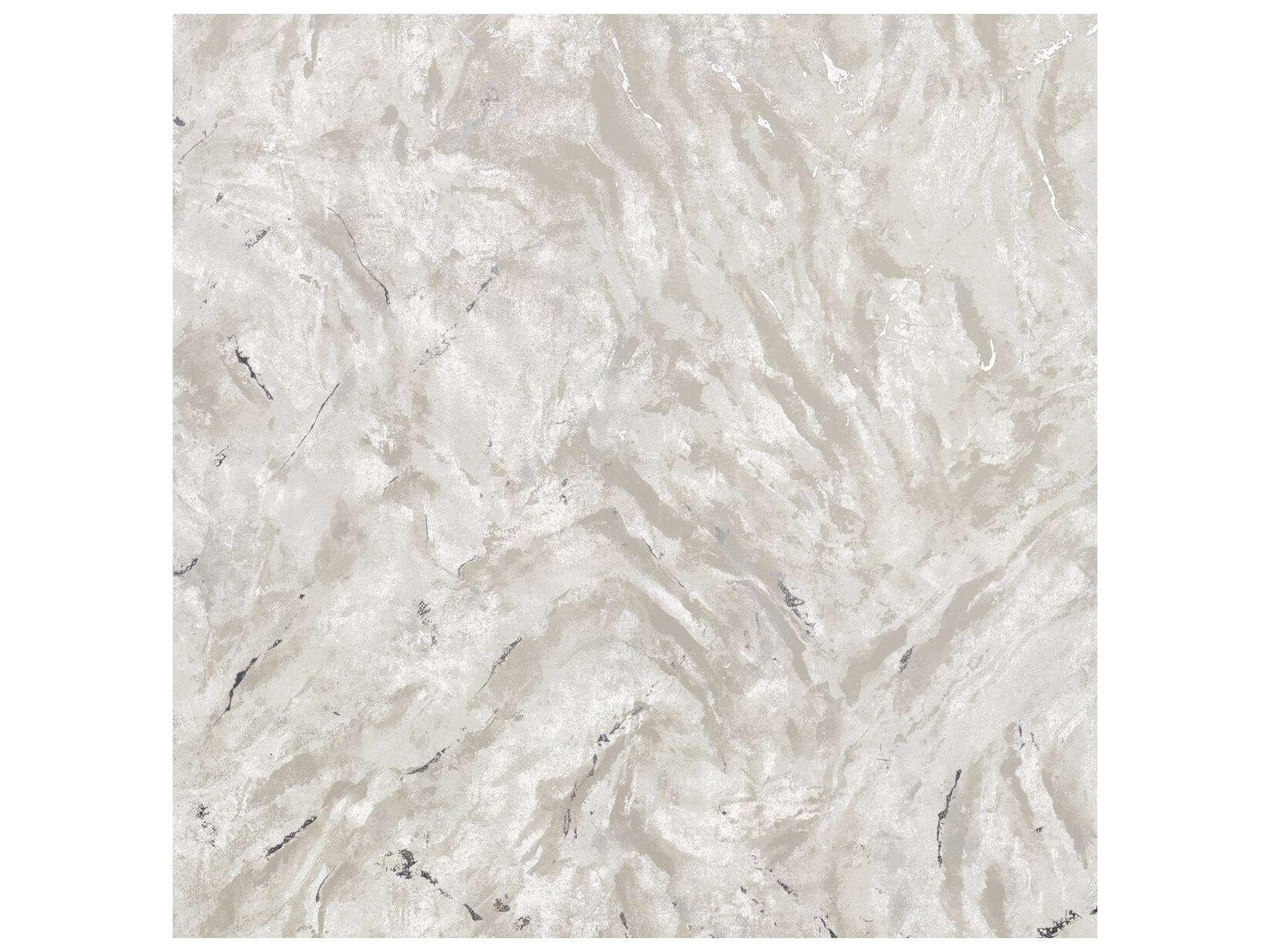 Brewster Home Fashions Polished Titania Silver Marble Texture Wallpaper