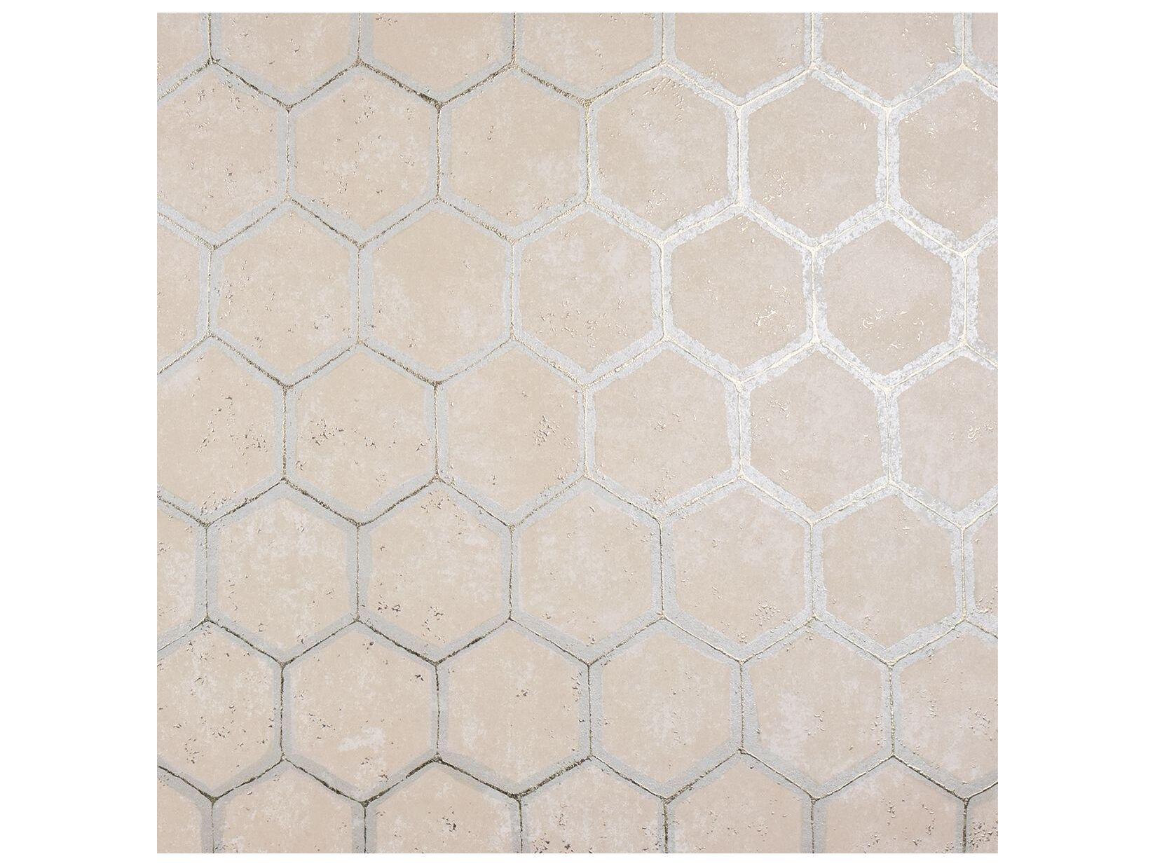 Brewster Home Fashions Polished Starling Copper Honeycomb Wallpaper