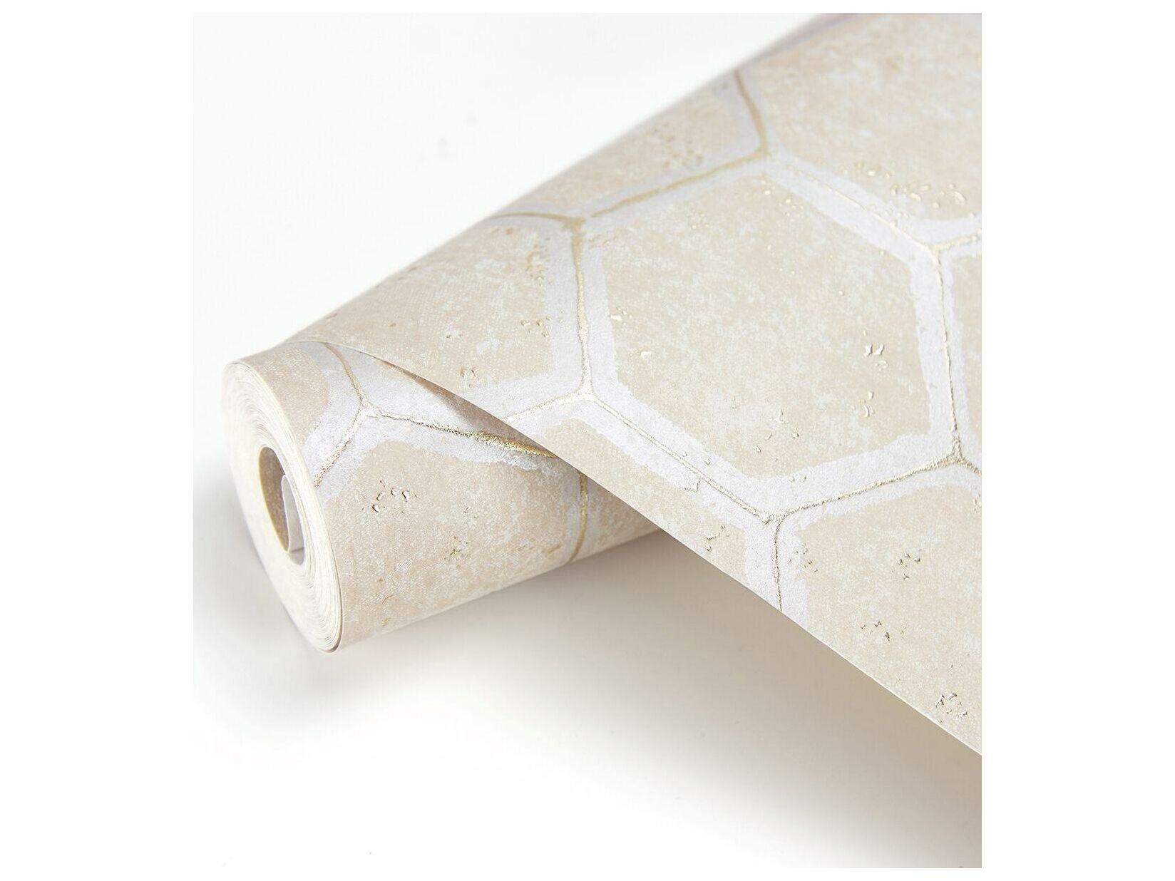 Brewster Home Fashions Polished Starling Copper Honeycomb Wallpaper