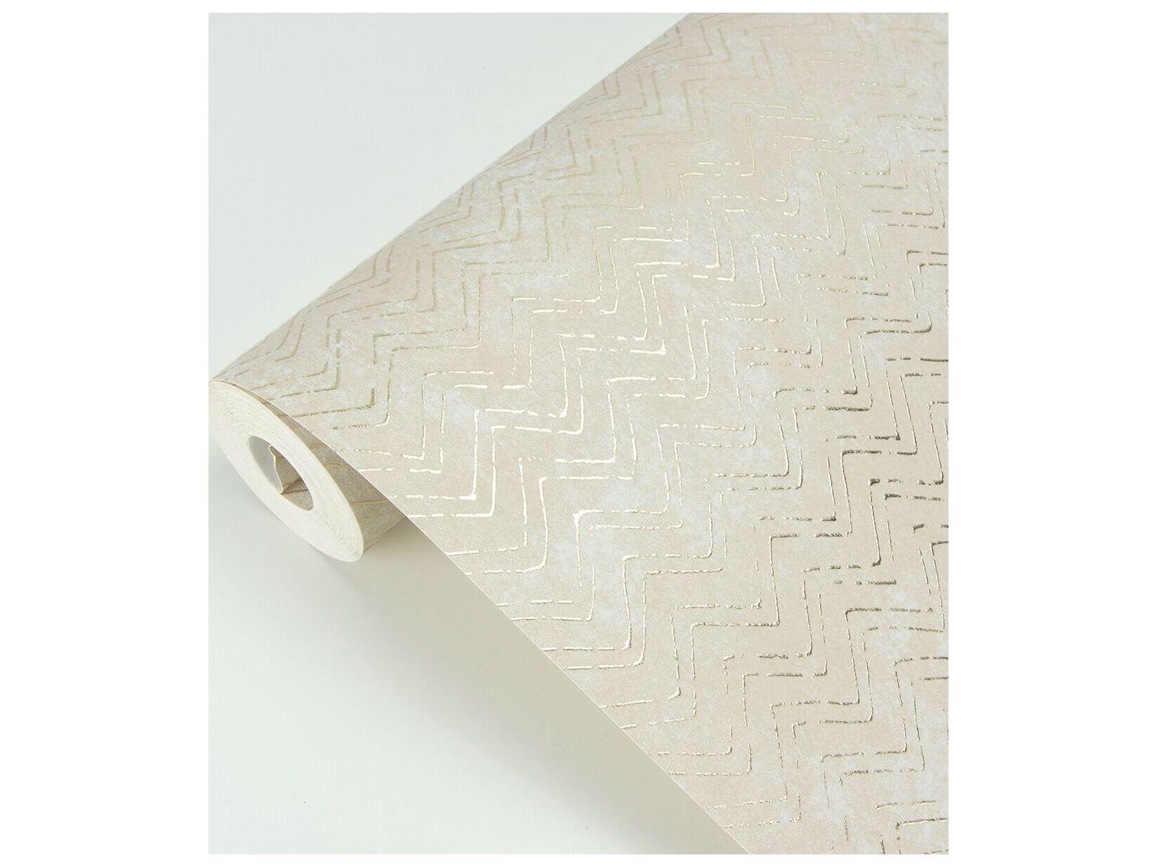 Brewster Home Fashions Polished Luna Copper Distressed Chevron Wallpaper