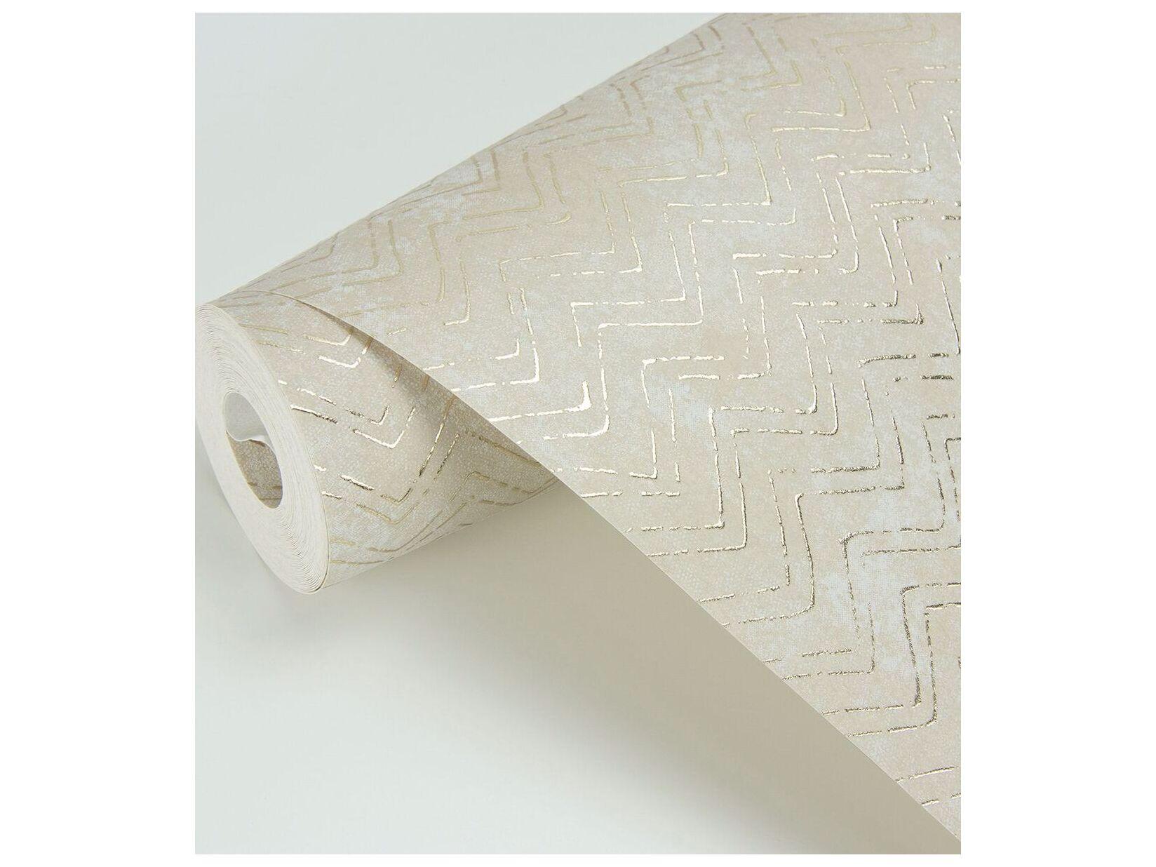 Brewster Home Fashions Polished Luna Copper Distressed Chevron Wallpaper