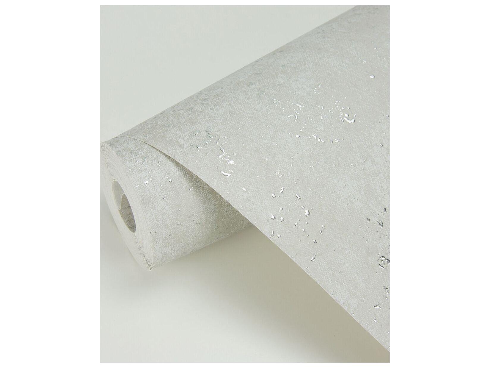 Brewster Home Fashions Polished Drizzle Silver Speckle Wallpaper