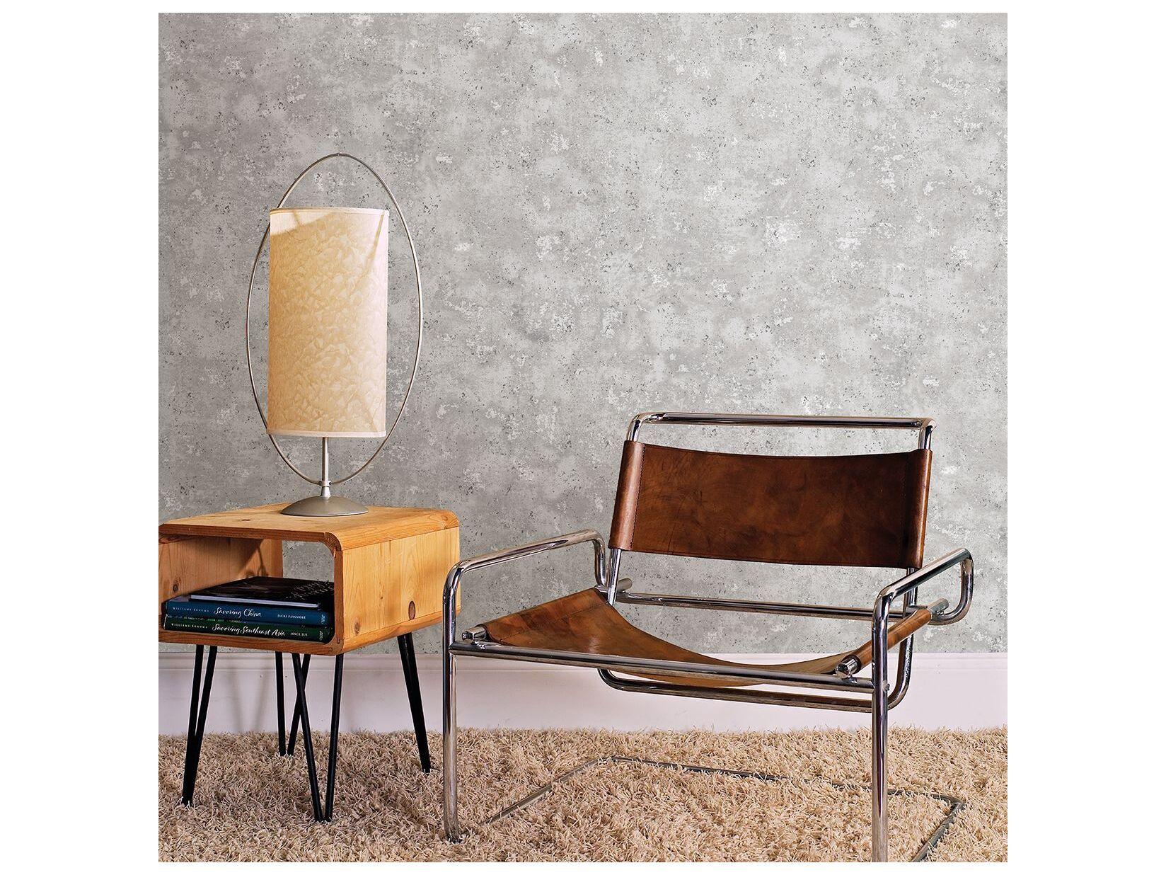 Brewster Home Fashions Polished Drizzle Light Grey Speckle Wallpaper