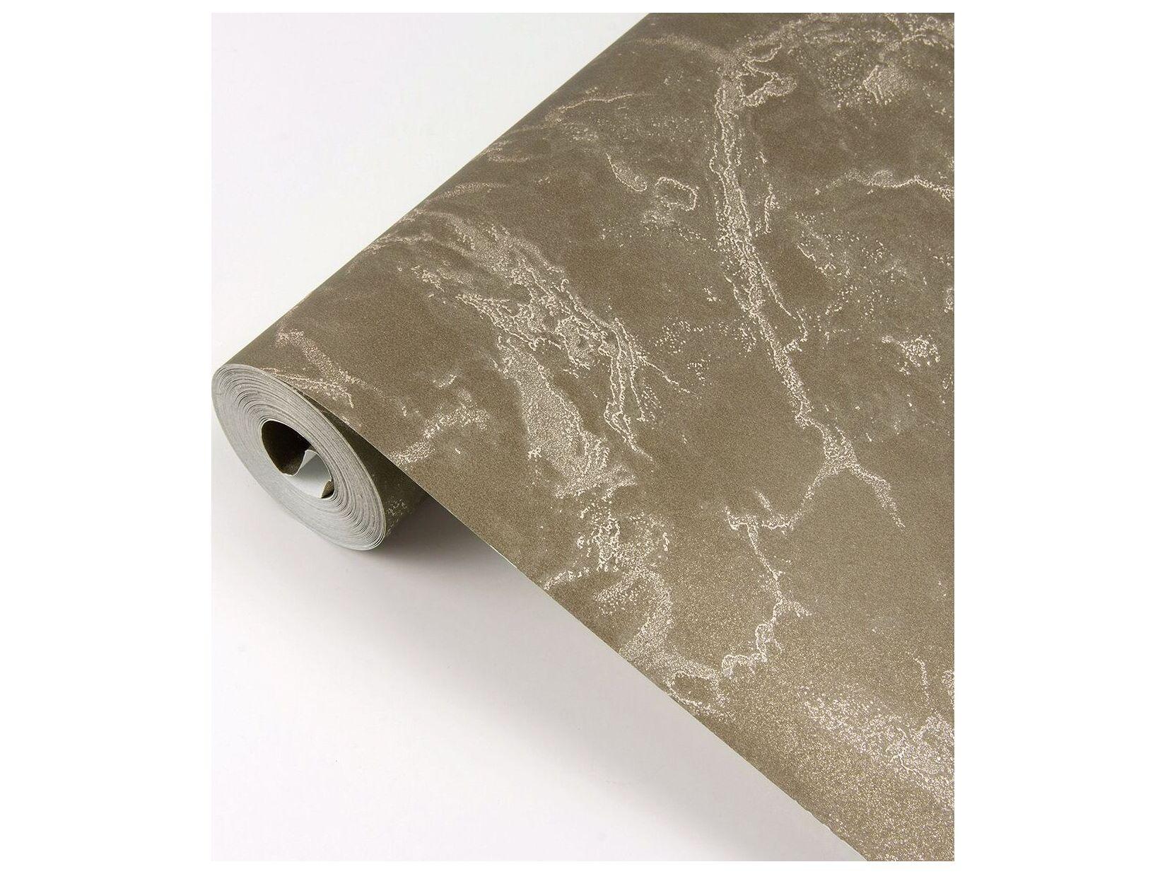 Brewster Home Fashions Polished Crux Chocolate Marble Wallpaper