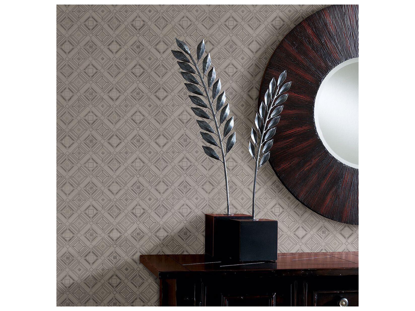 Brewster Home Fashions Polished Sonic Light Grey Geometric Wallpaper