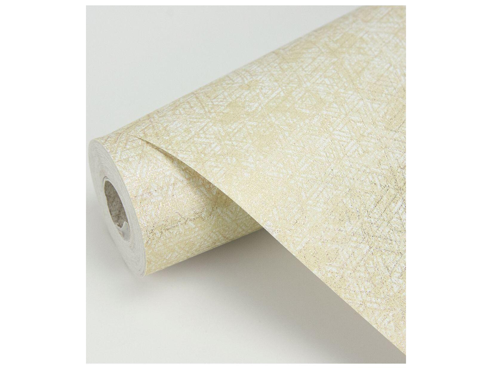 Brewster Home Fashions Polished Cosmic Champagne Geometric Wallpaper