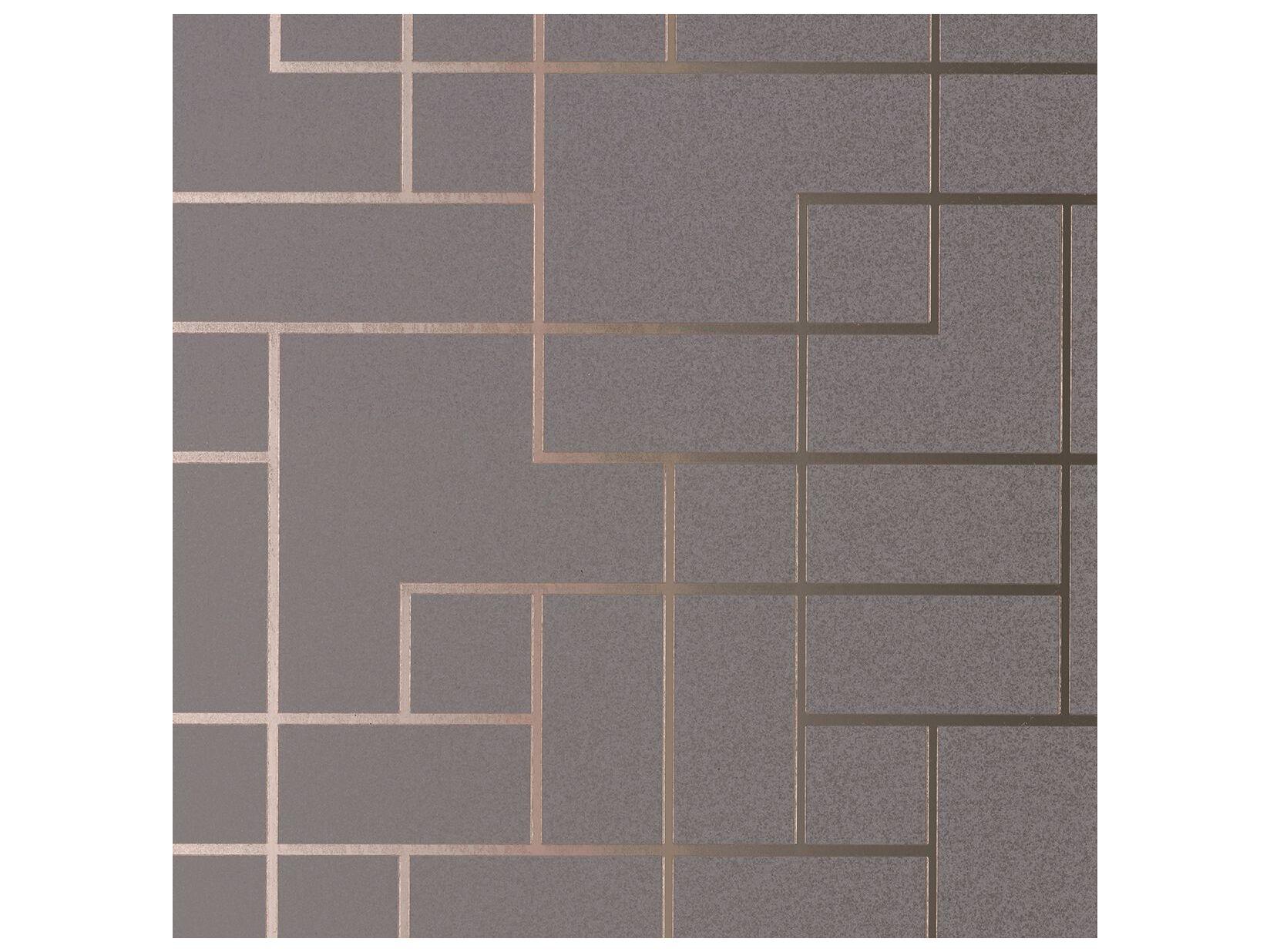 Brewster Home Fashions Polished Mason Dark Grey Geometric Wallpaper