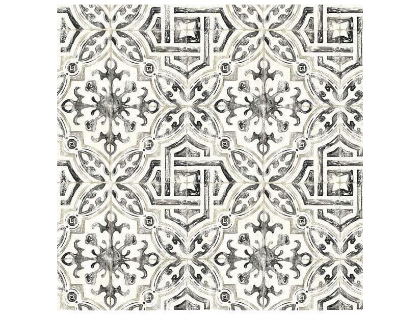 Brewster Home Fashions Chesapeake Sonoma Black Spanish Tile Wallpaper