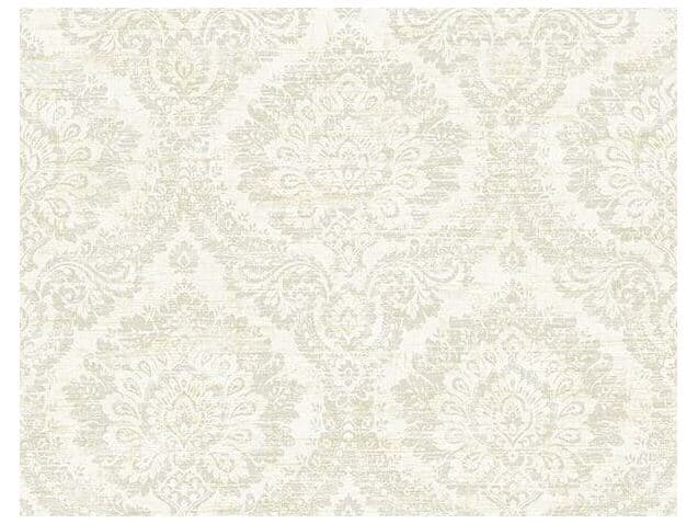 Brewster Home Fashions Kenneth James Kauai Taupe Damask Wallpaper