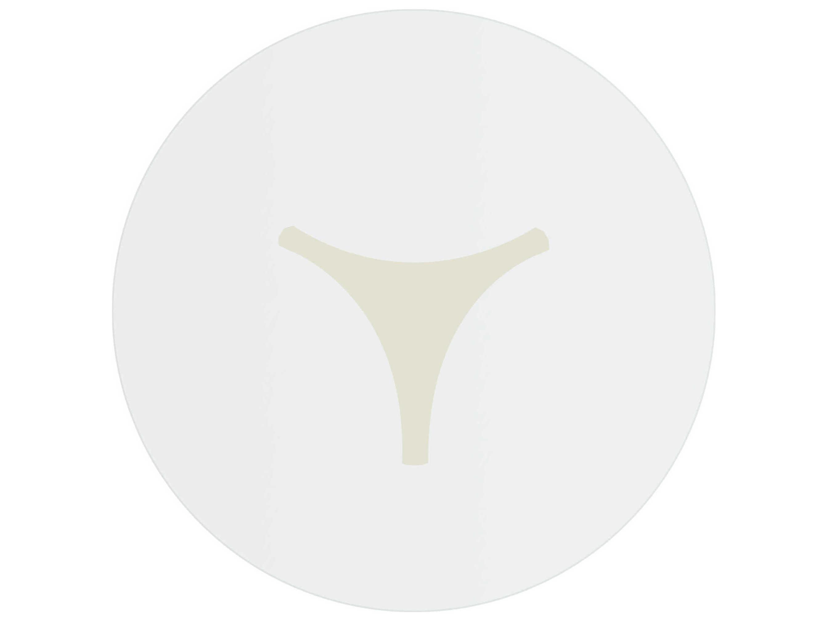 Bernhardt Interiors Abbott Round Glass Patinated Brass Dining Table