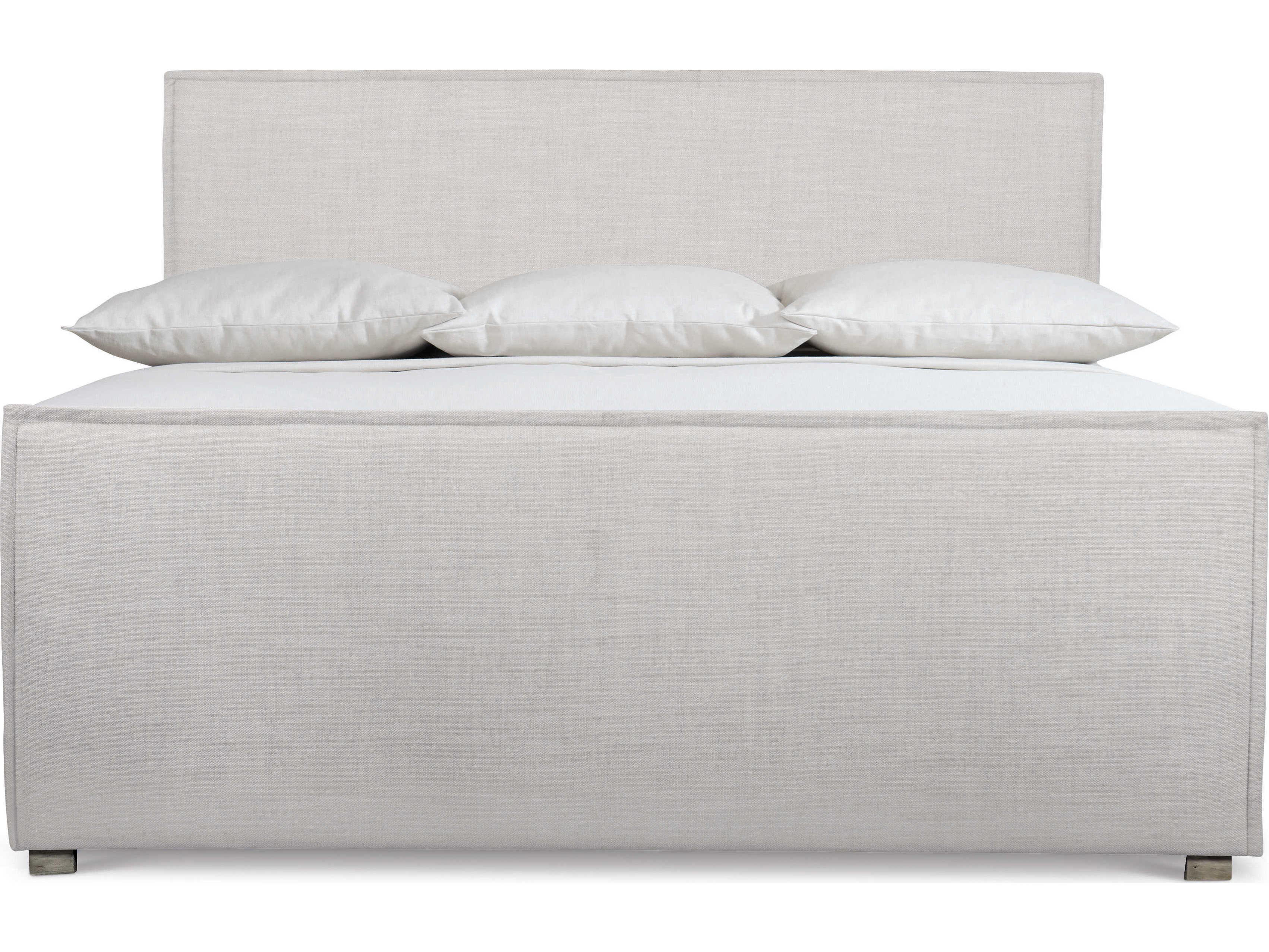 Bernhardt Highland Park Loft Sawyer Morel White Upholstered Queen Panel Bed