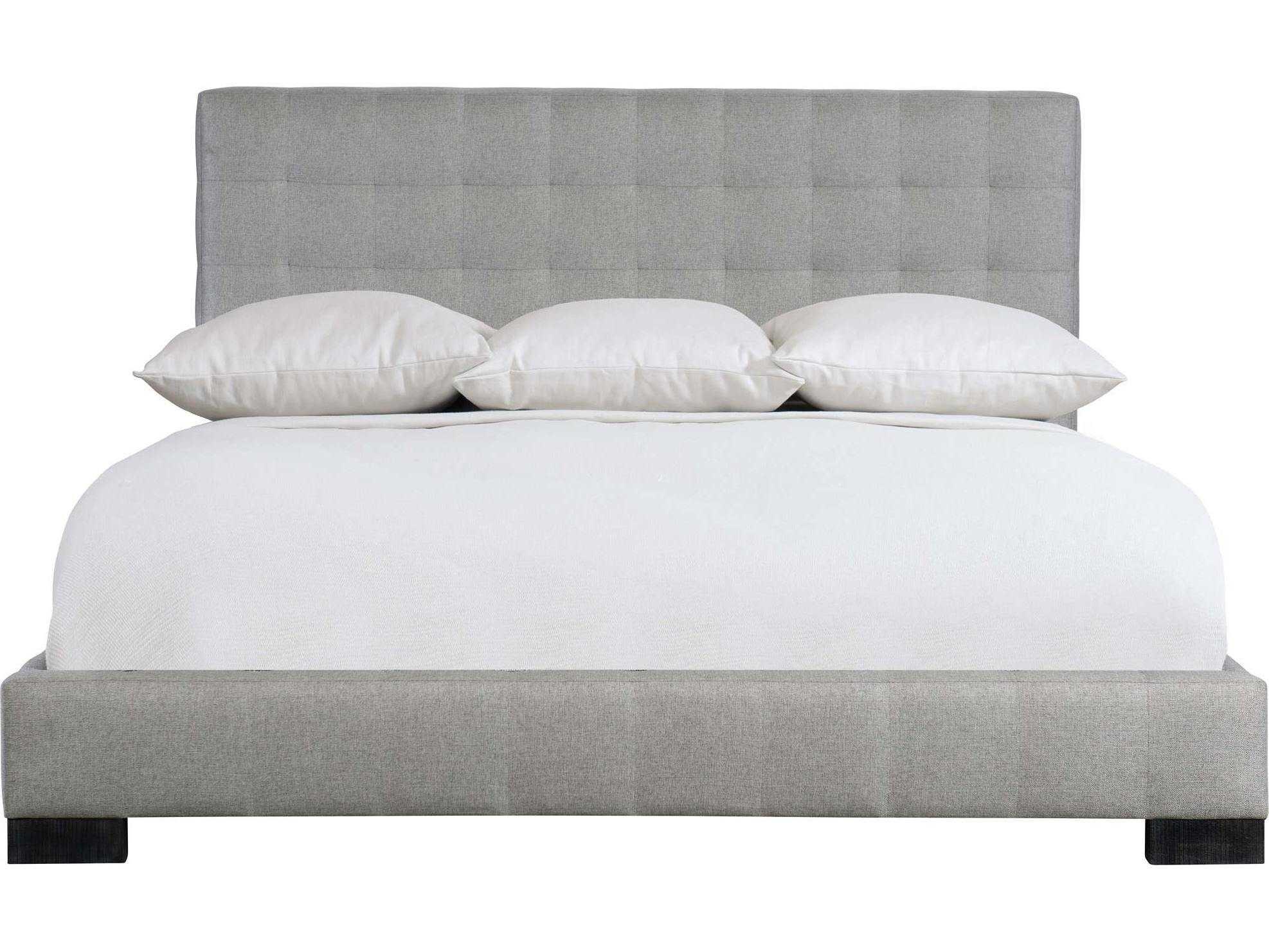 Bernhardt Logan Square Lasalle Gray Hardwood Upholstered California King Platform Bed
