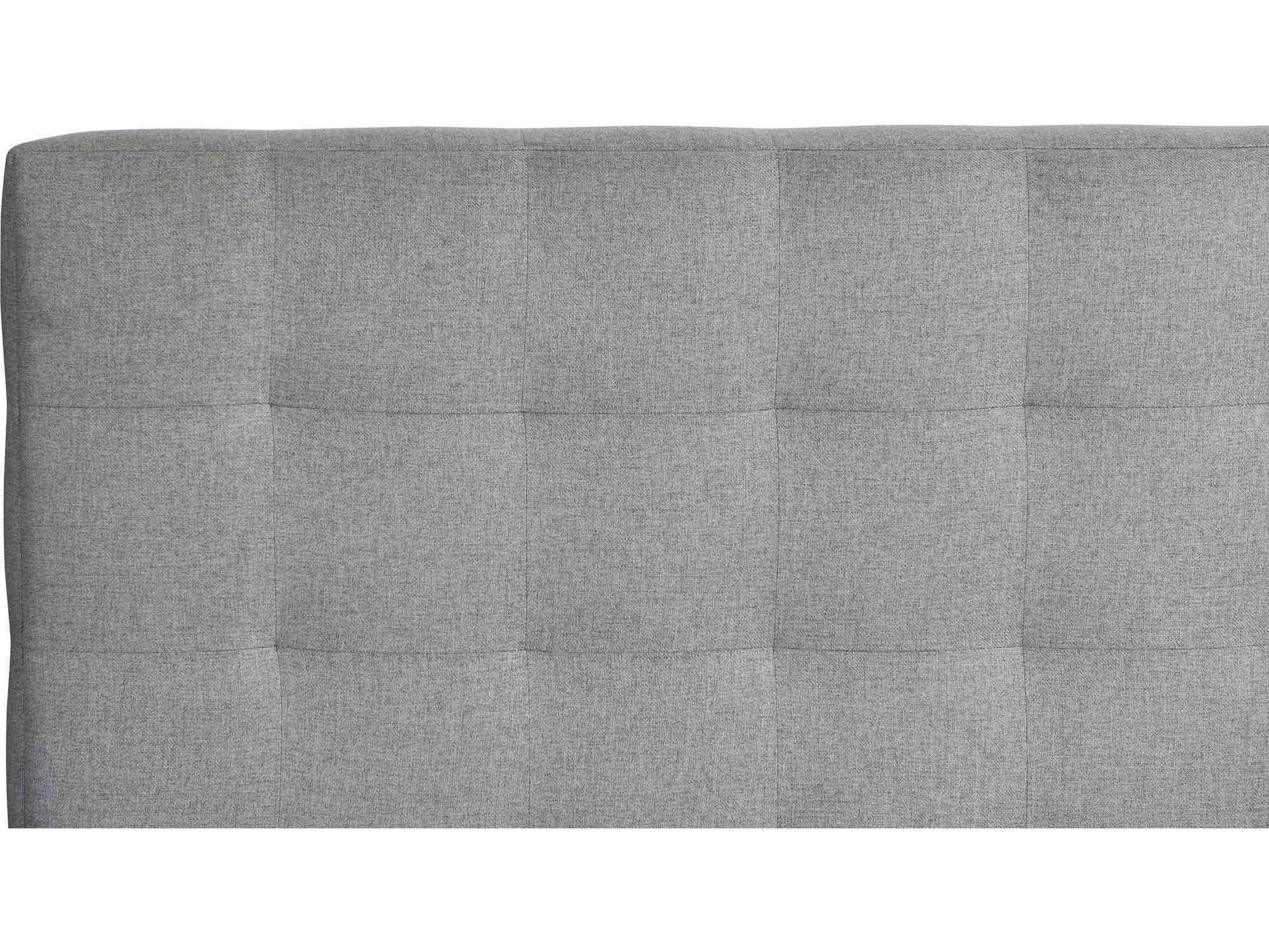 Bernhardt Logan Square Lasalle Gray Hardwood Upholstered King Platform Bed