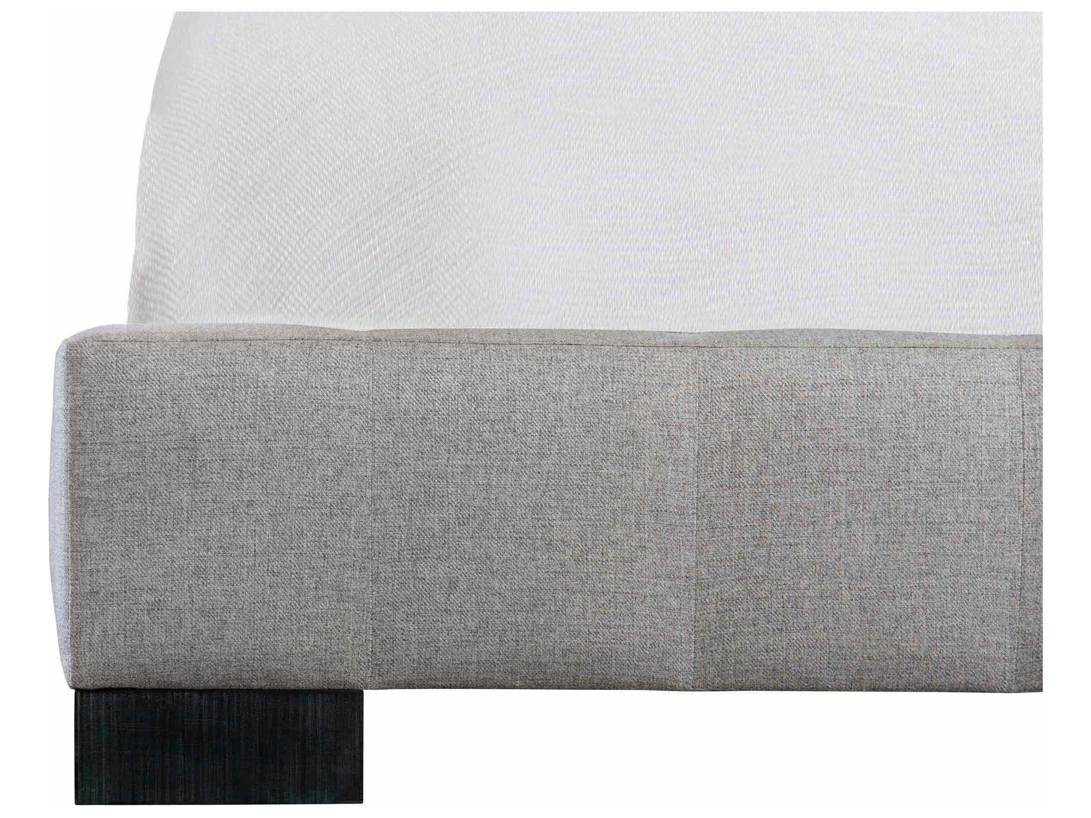 Bernhardt Logan Square Lasalle Gray Hardwood Upholstered King Platform Bed