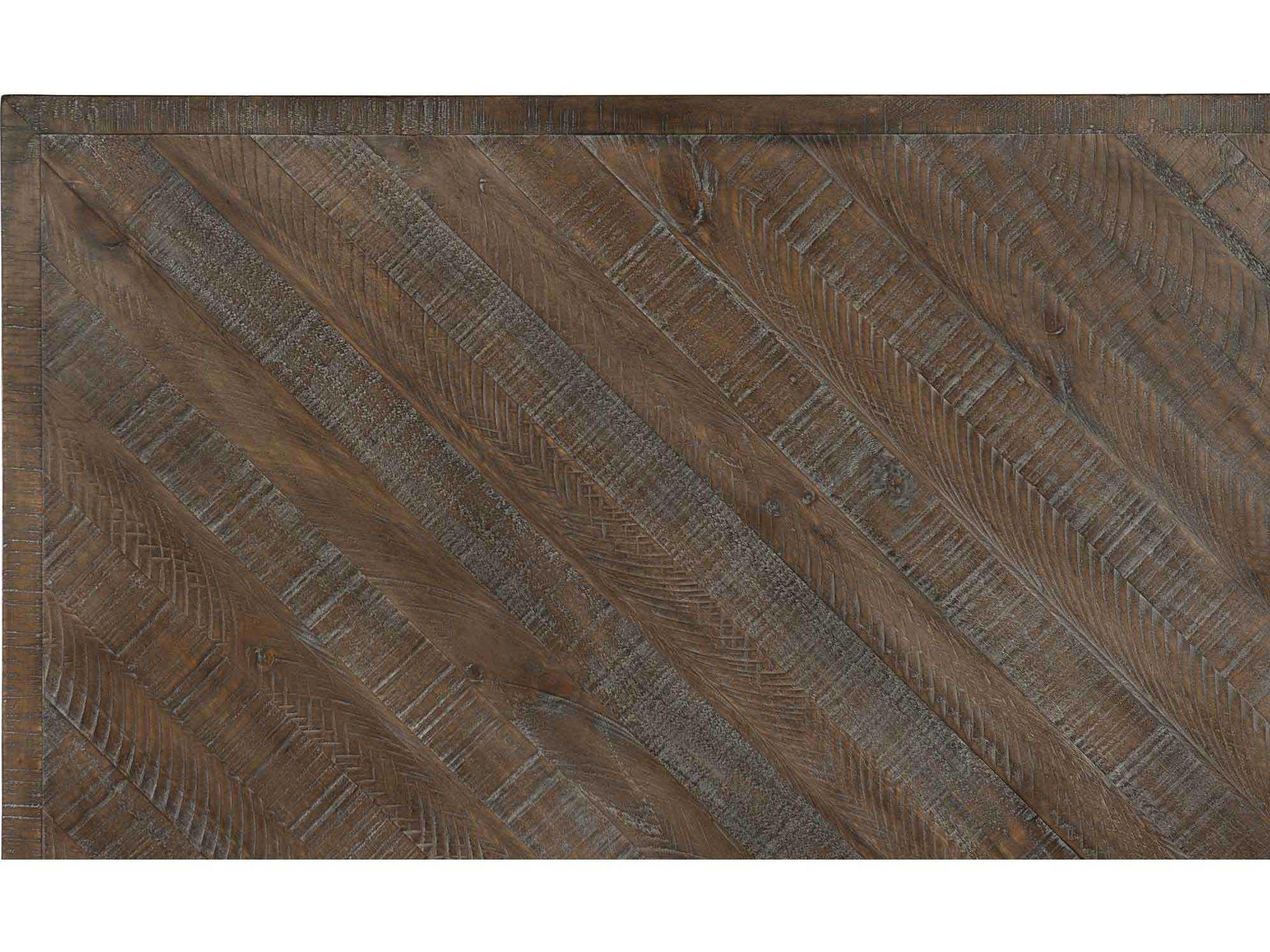 Bernhardt Logan Square Fuller Sable Brown Pine Wood Queen Panel Bed