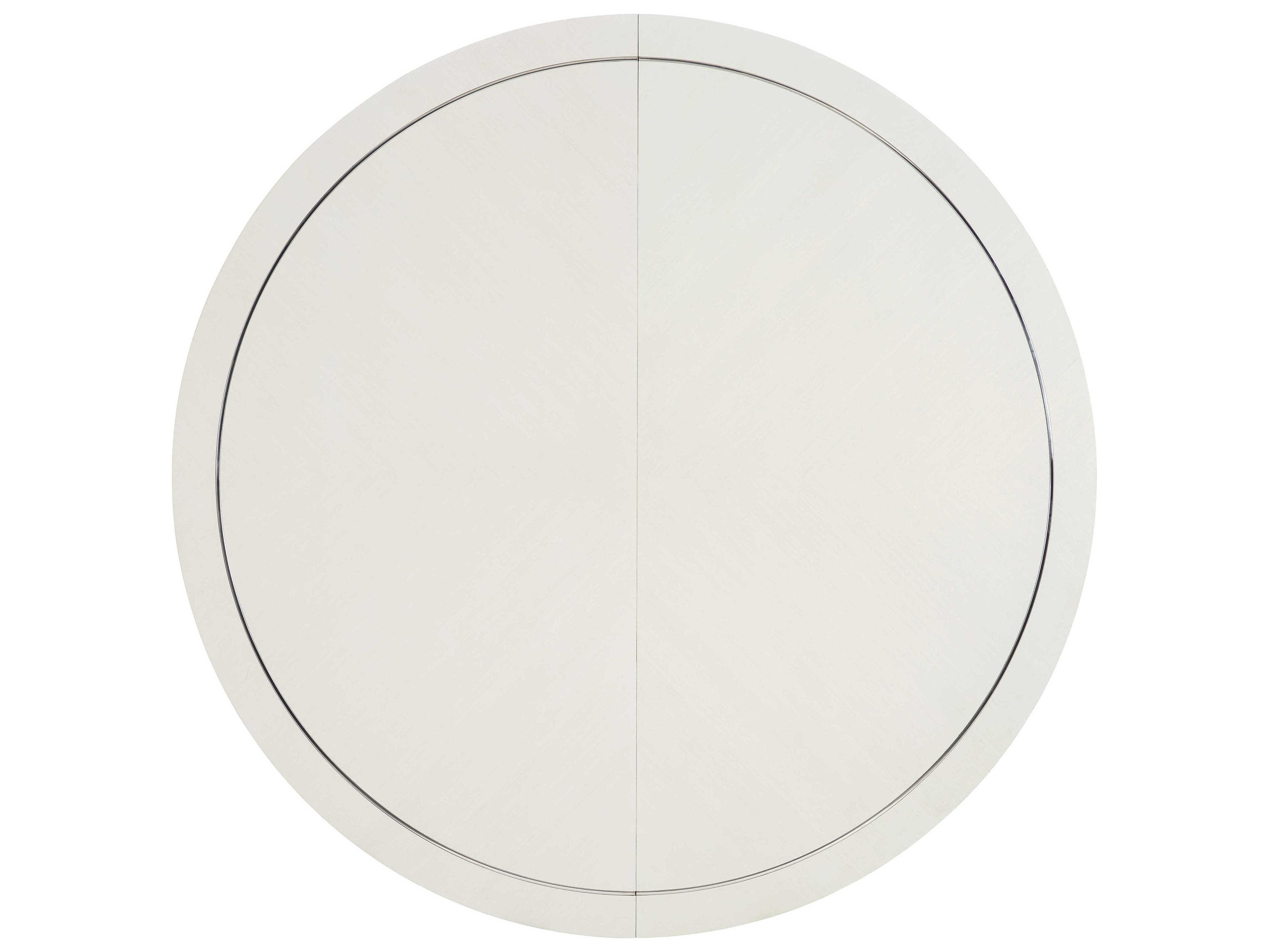 Bernhardt Silhouette Round Wood Eggshell Dining Table