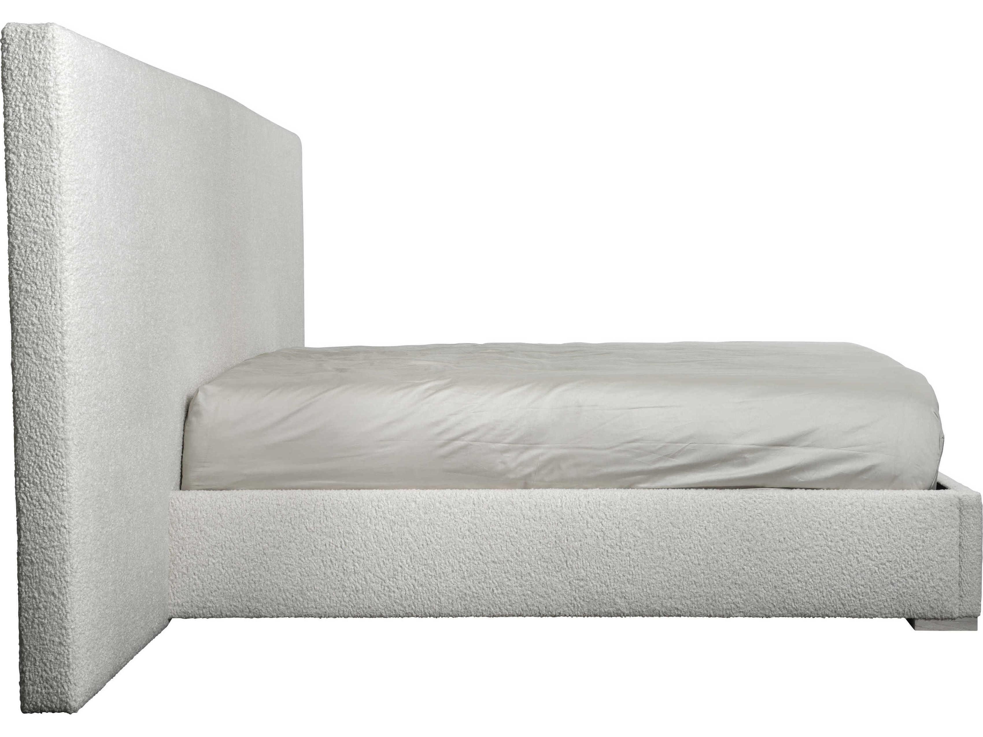 Bernhardt Solaria White Hardwood Upholstered King Panel Bed