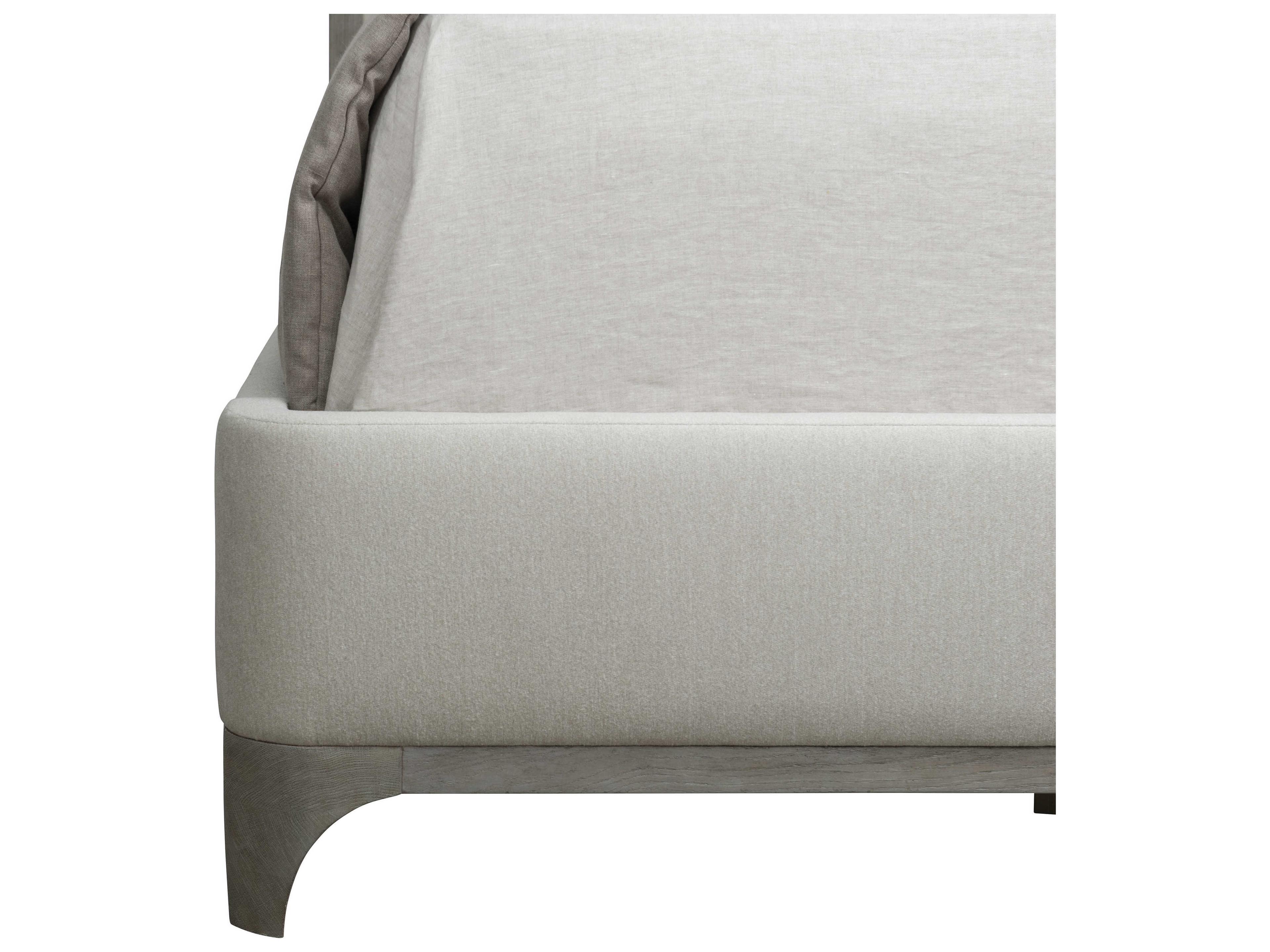 Bernhardt Albion White Hardwood Upholstered King Shelter Bed