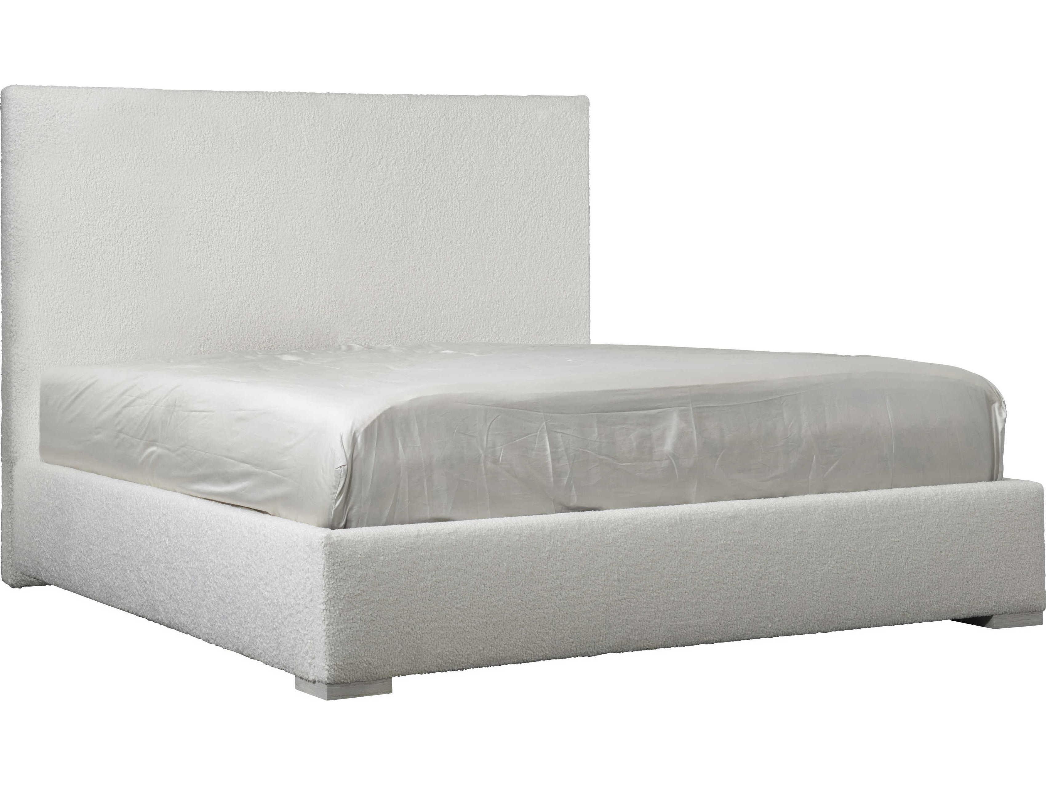 Bernhardt Solaria White Hardwood Upholstered Queen Panel Bed