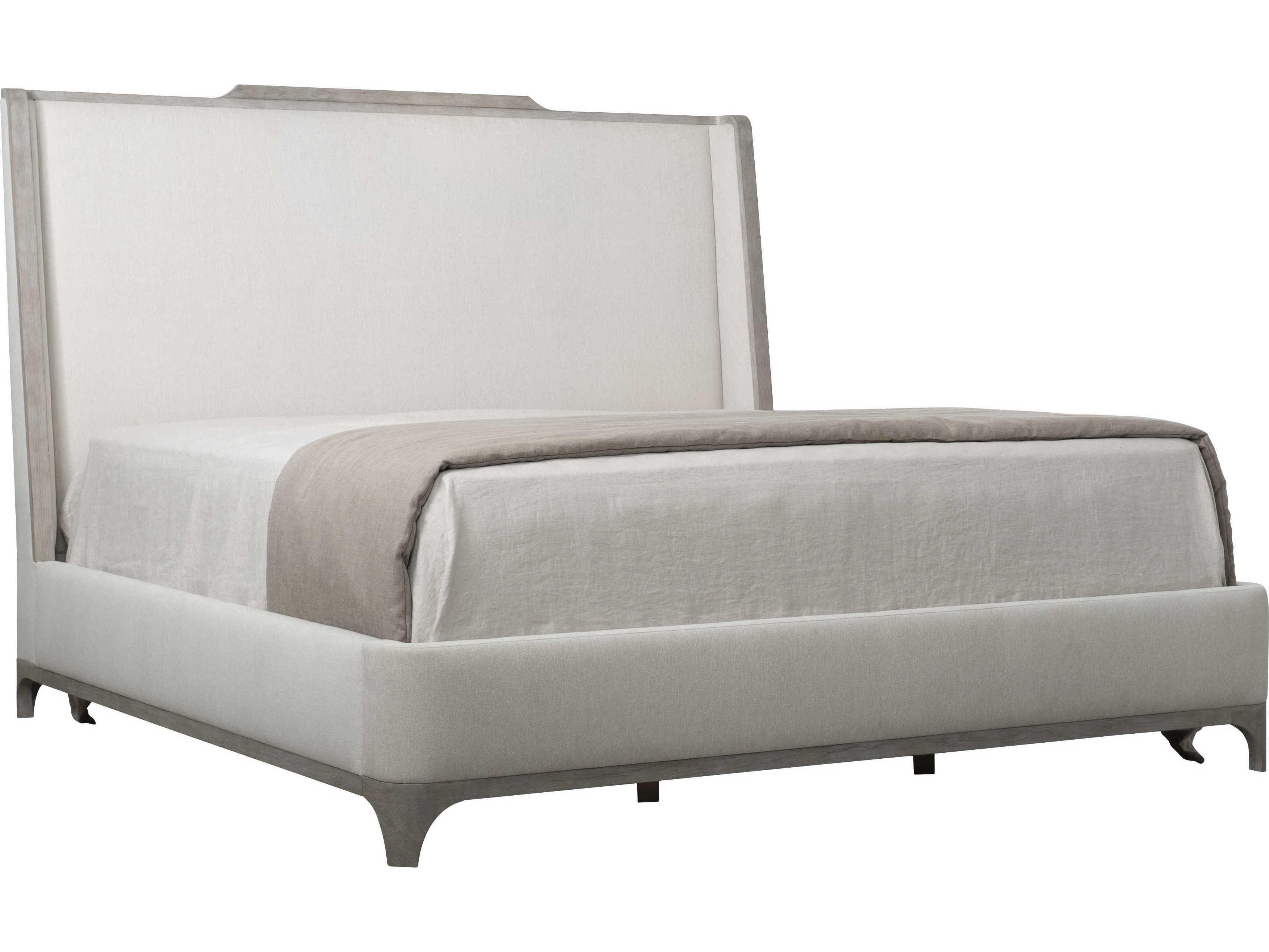 Bernhardt Albion White Hardwood Upholstered Queen Shelter Bed