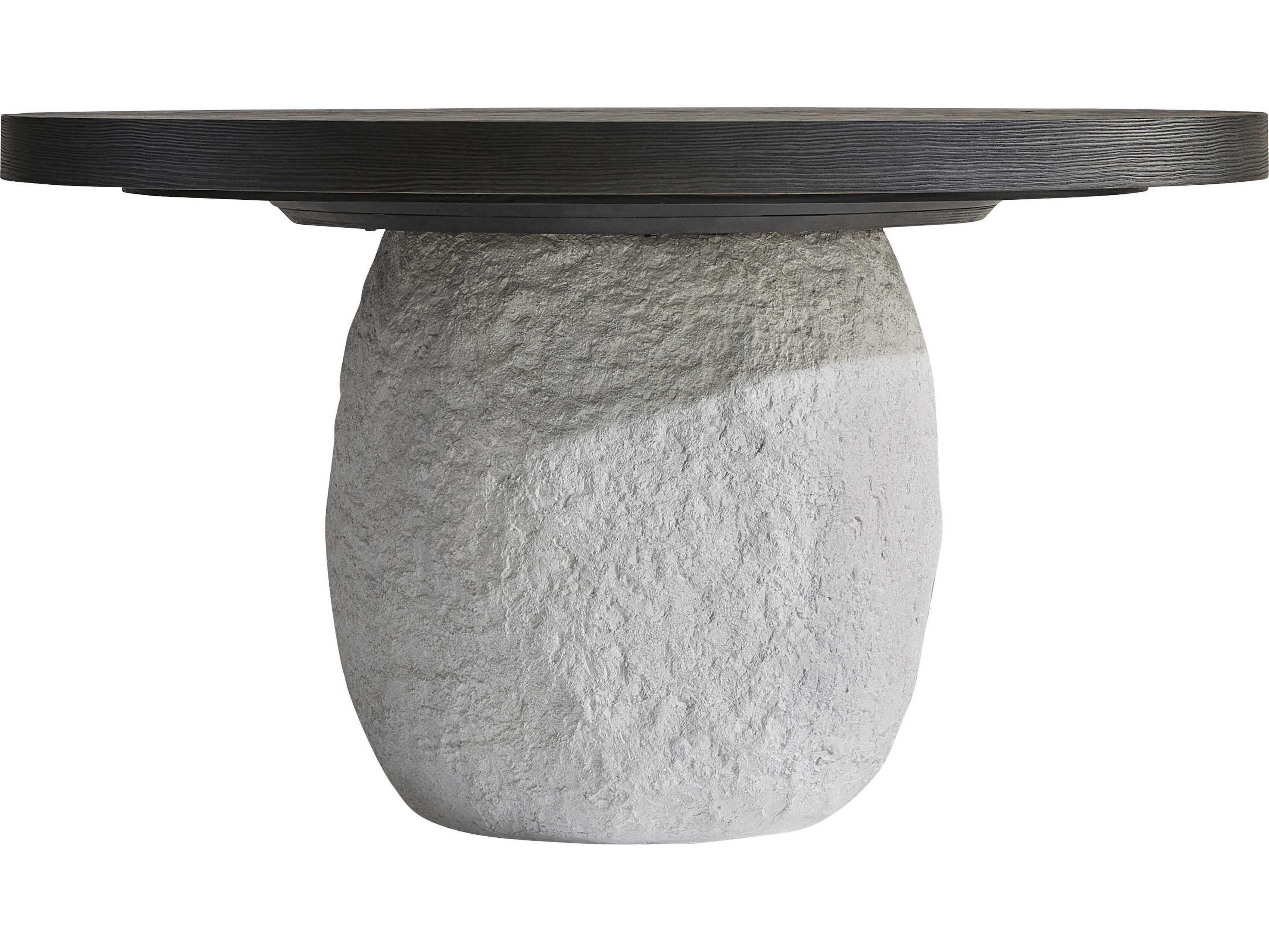 Bernhardt Trianon Round Wood Gris Dining Table