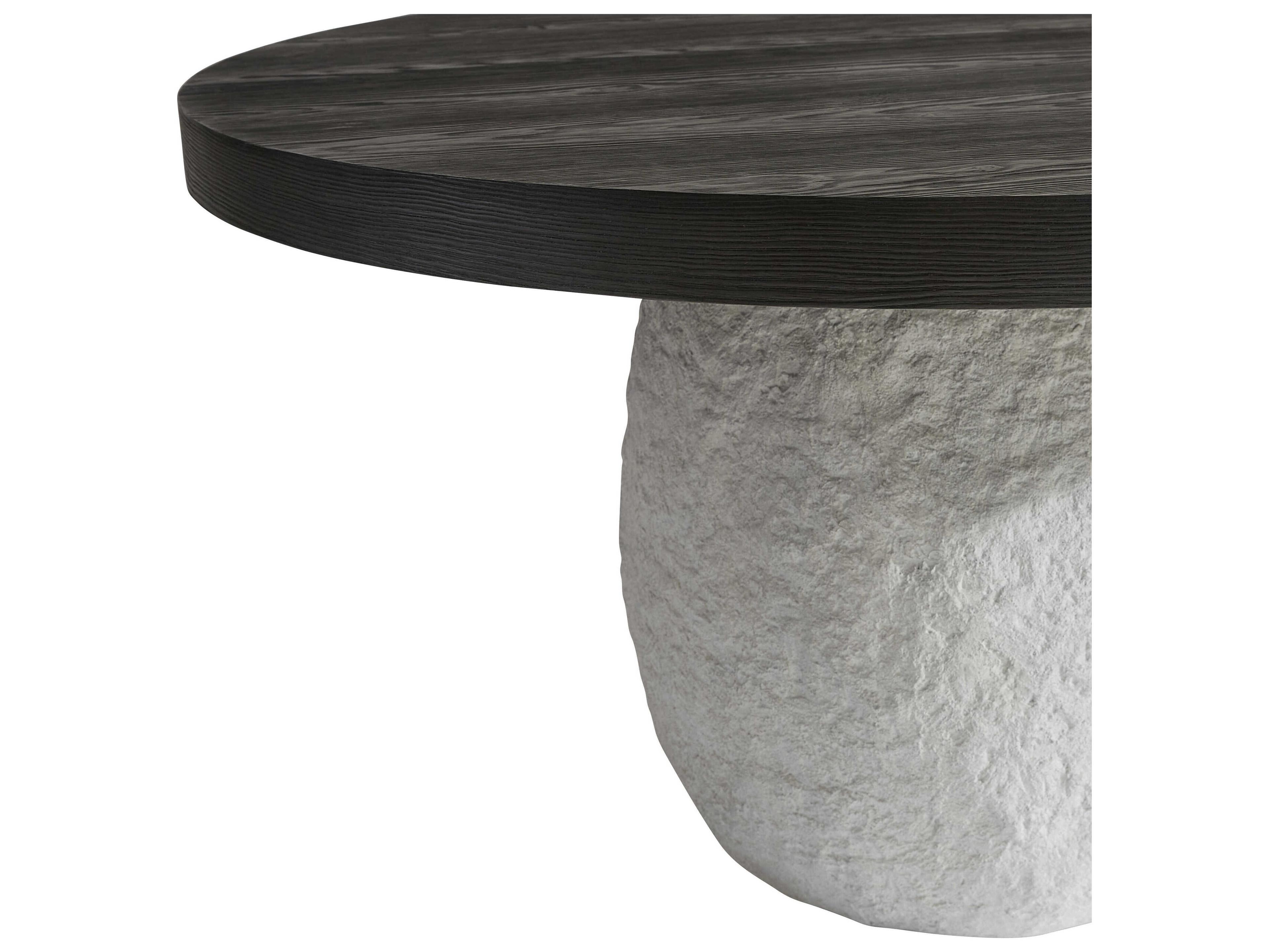 Bernhardt Trianon Round Wood Gris Dining Table
