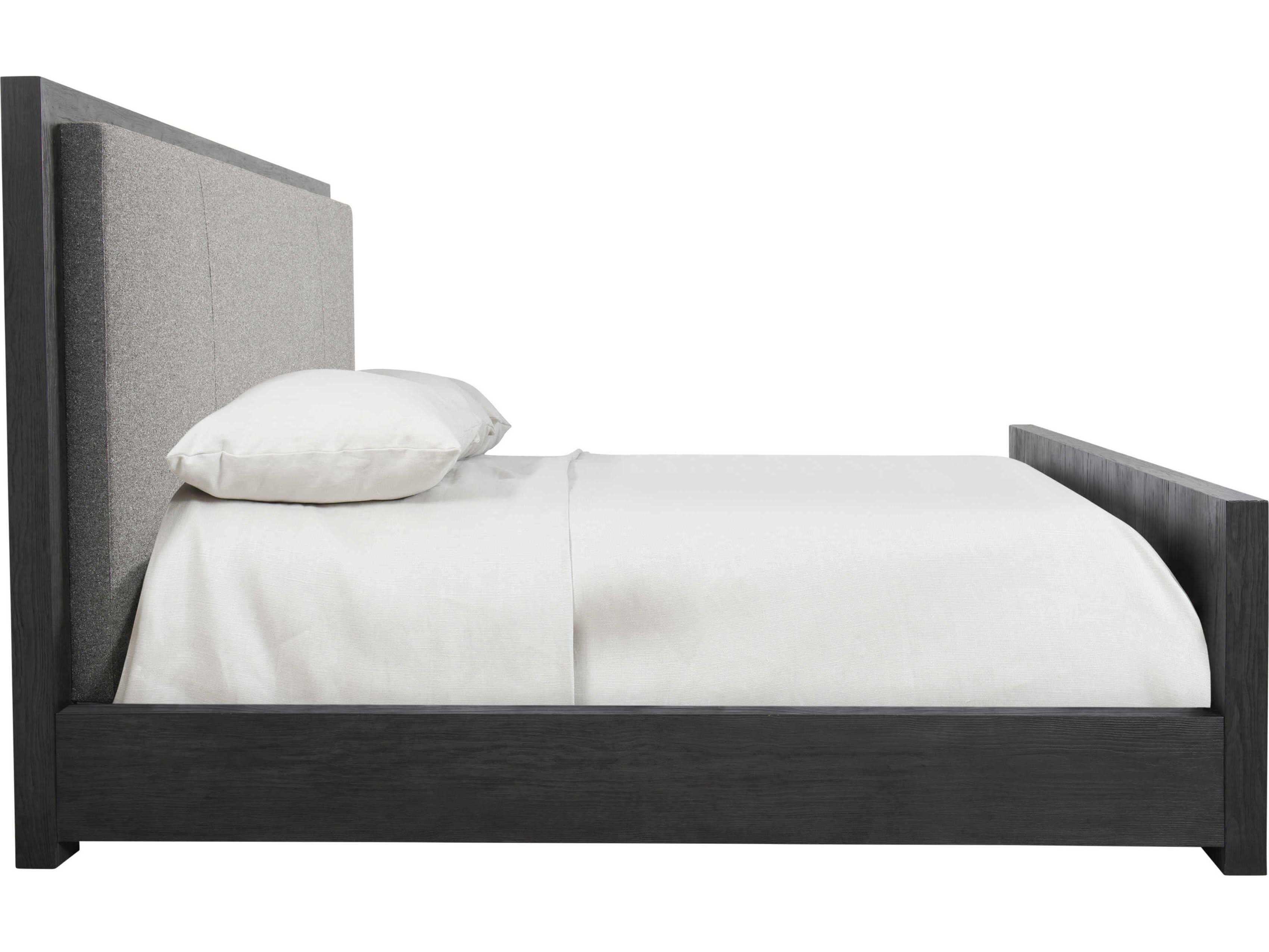 Bernhardt Trianon L'ombre Black Upholstered California King Panel Bed