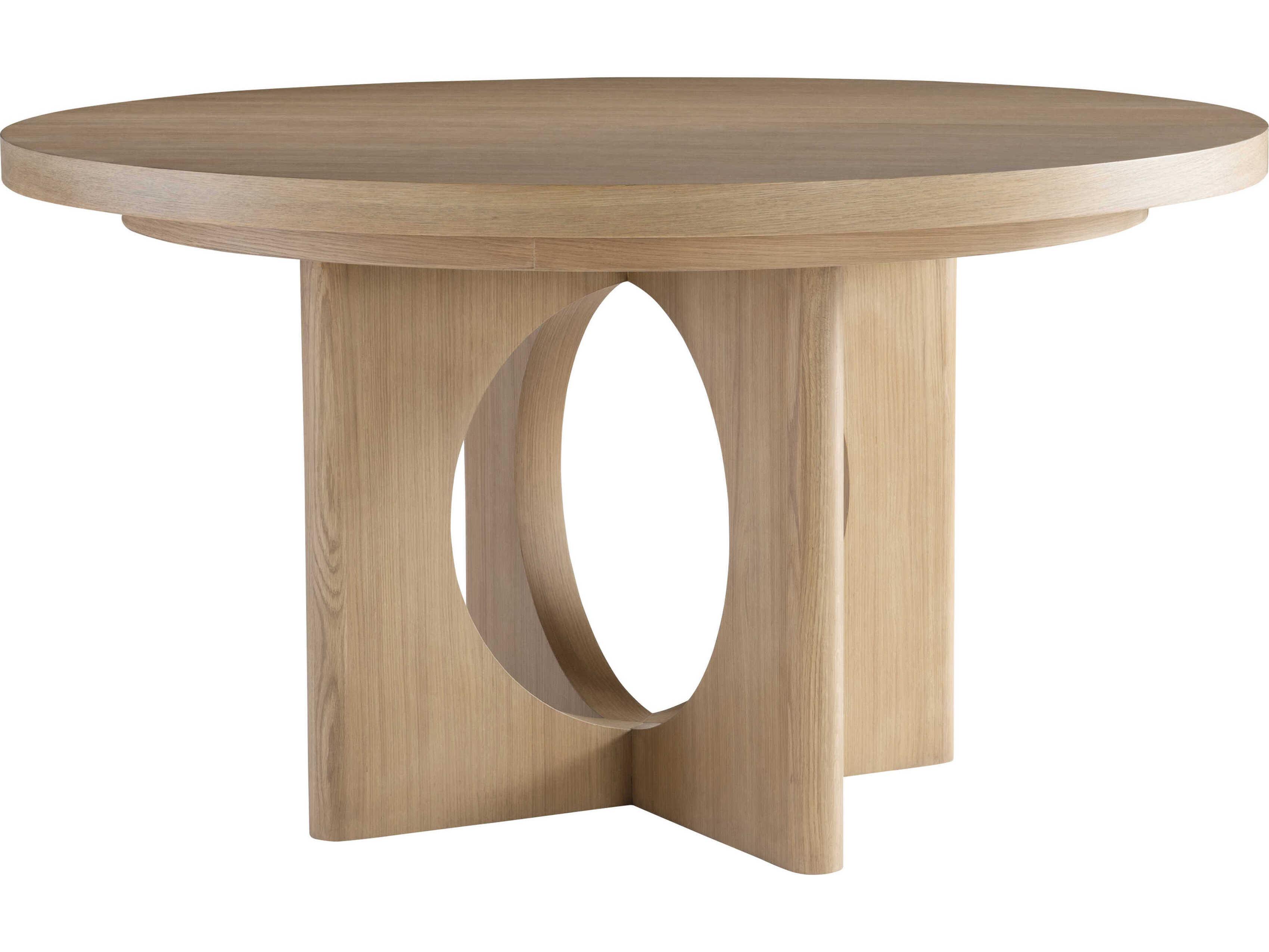 Bernhardt Modulum Round Wood Sahara Dining Table