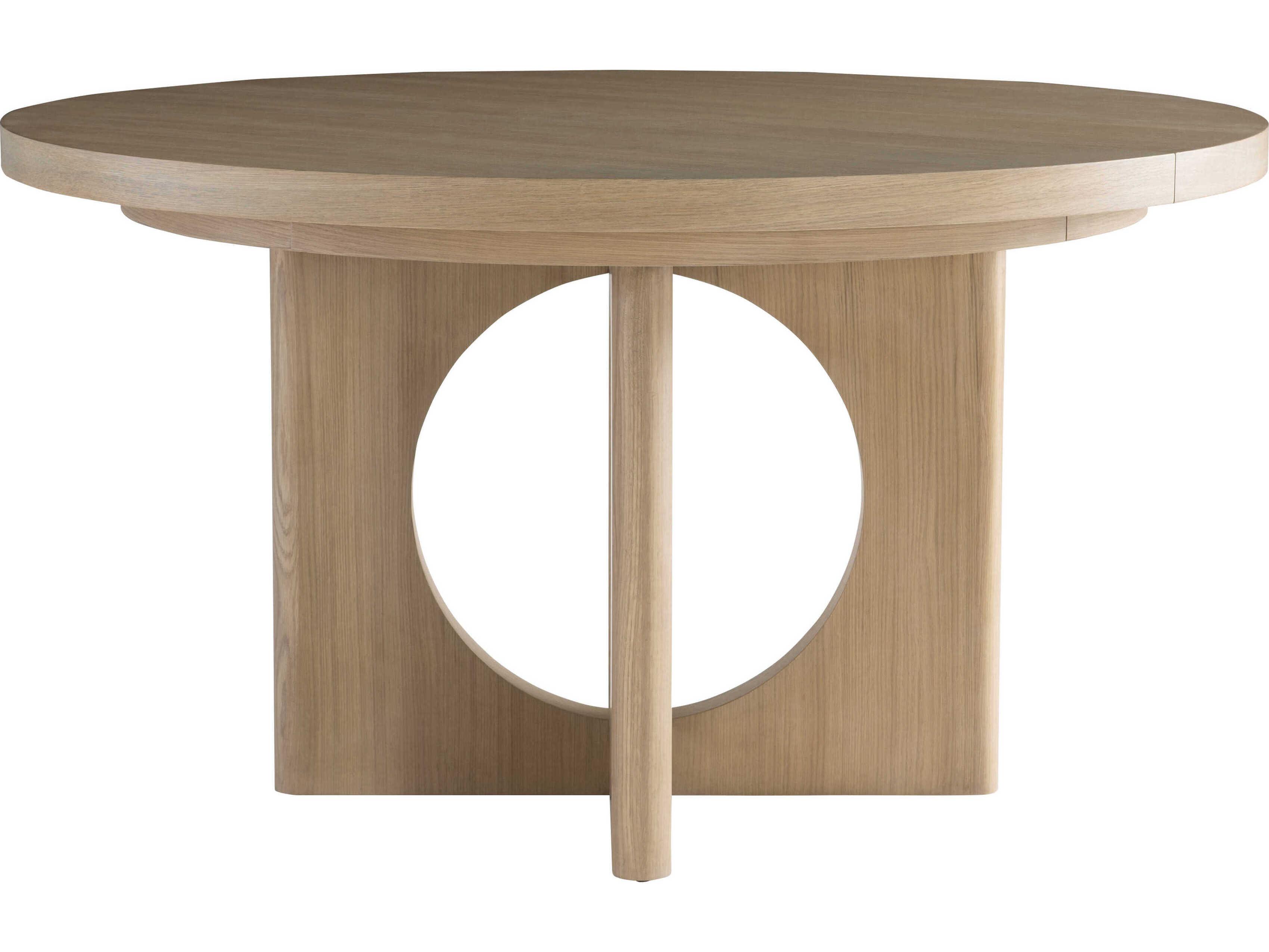 Bernhardt Modulum Round Wood Sahara Dining Table