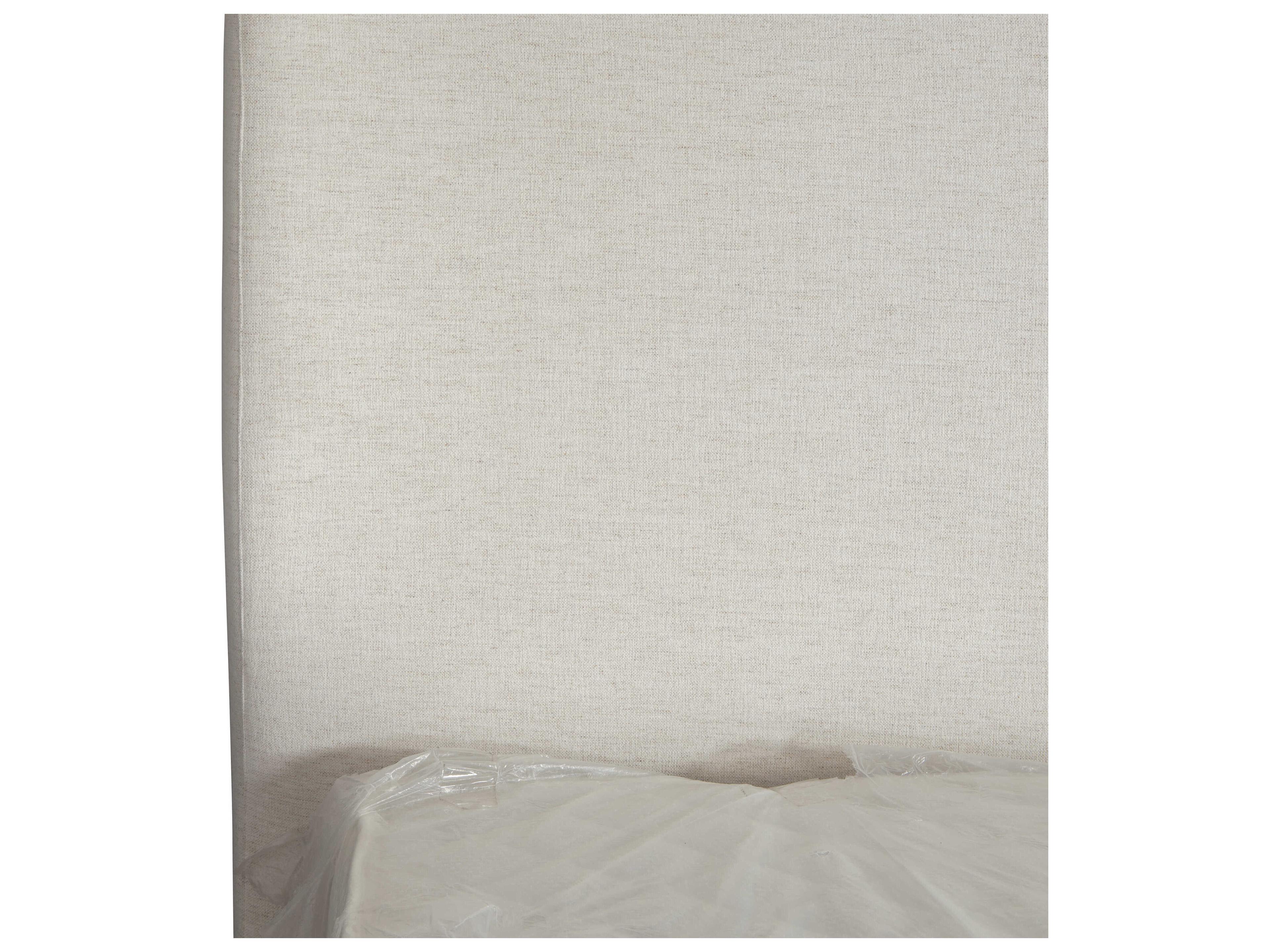 Bernhardt Modulum Sahara White Upholstered Queen Sleigh Bed