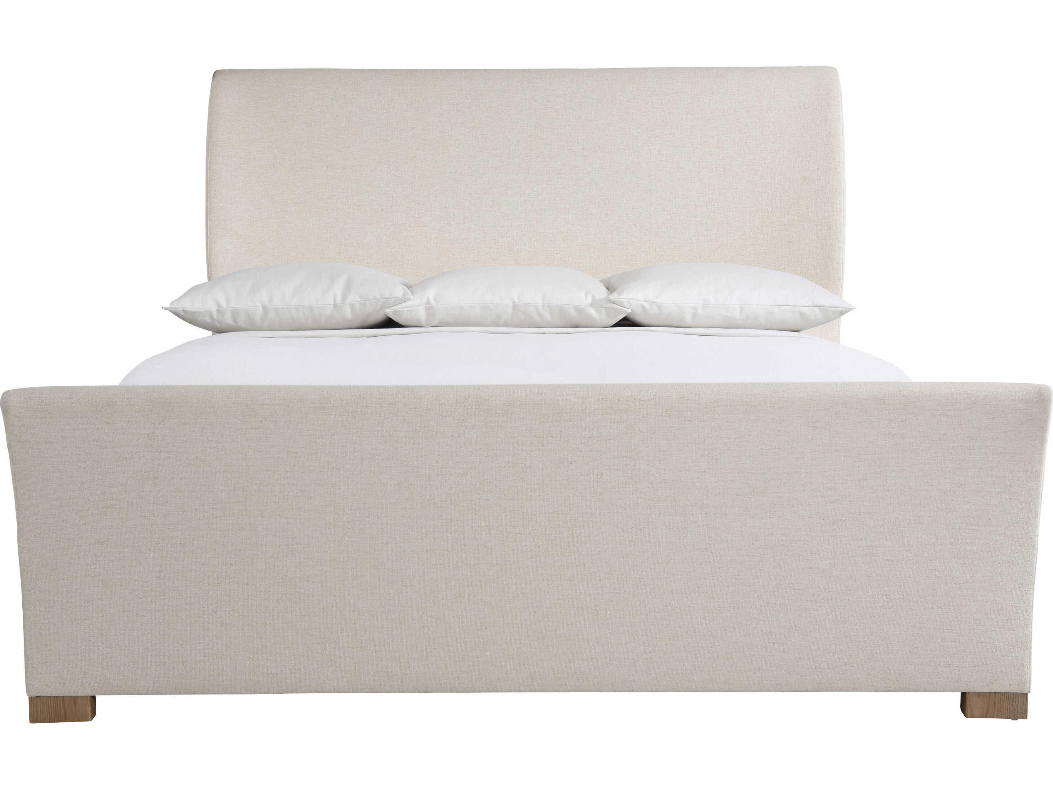 Bernhardt Modulum Sahara White Upholstered California King Sleigh Bed