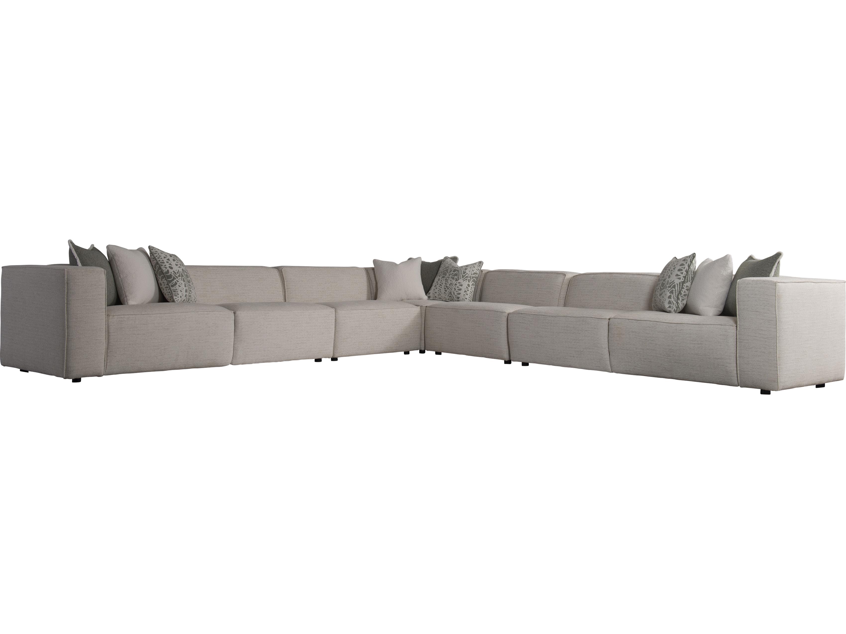 Bernhardt Plush Upholstered Sectional Sofa