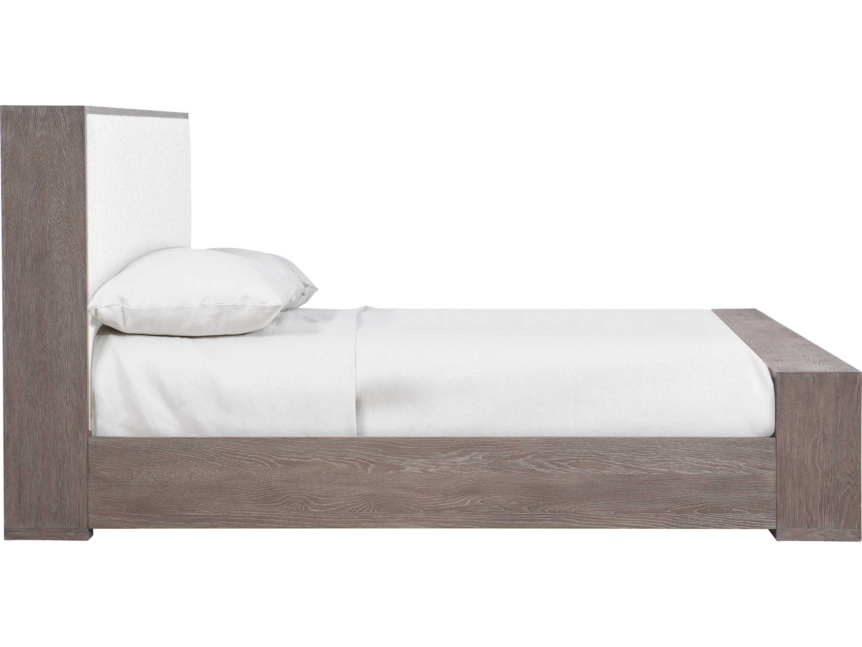 Bernhardt Casa Paros White Upholstered King Panel Bed