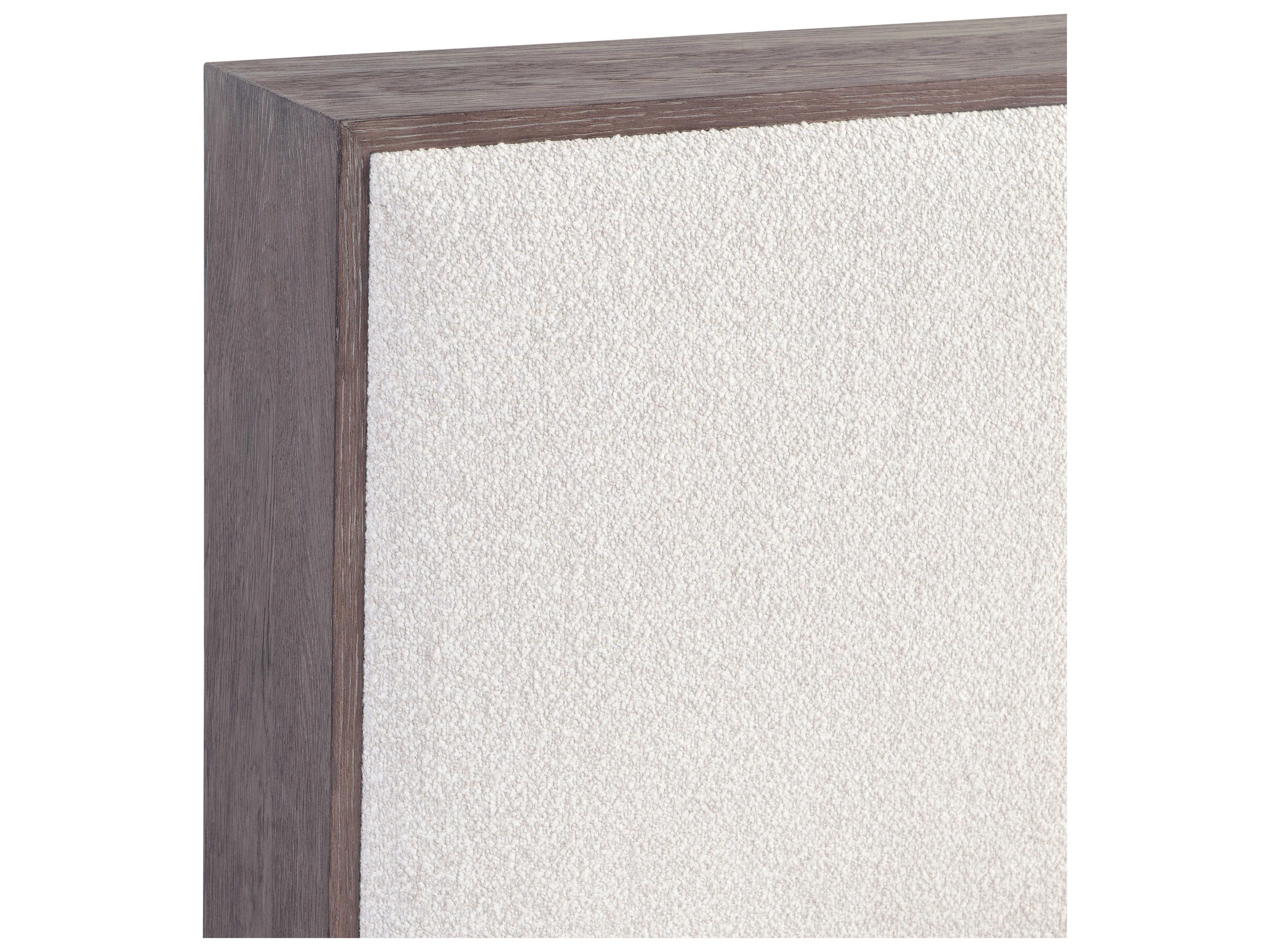 Bernhardt Casa Paros White Upholstered King Panel Bed