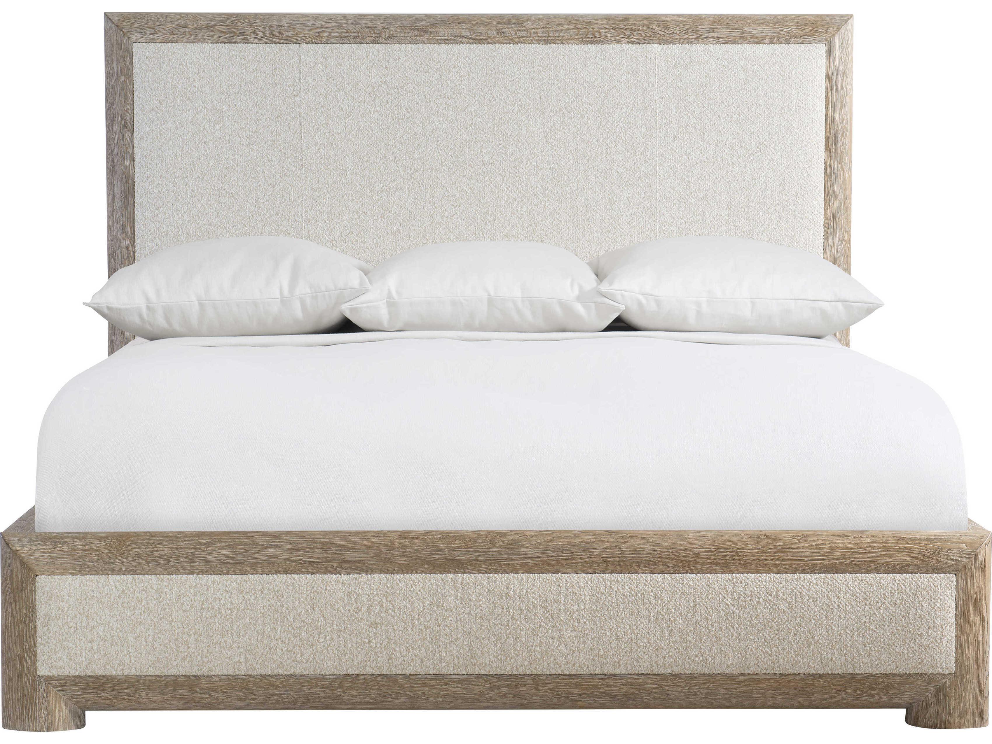 Bernhardt Aventura Marcona White Upholstered King Panel Bed