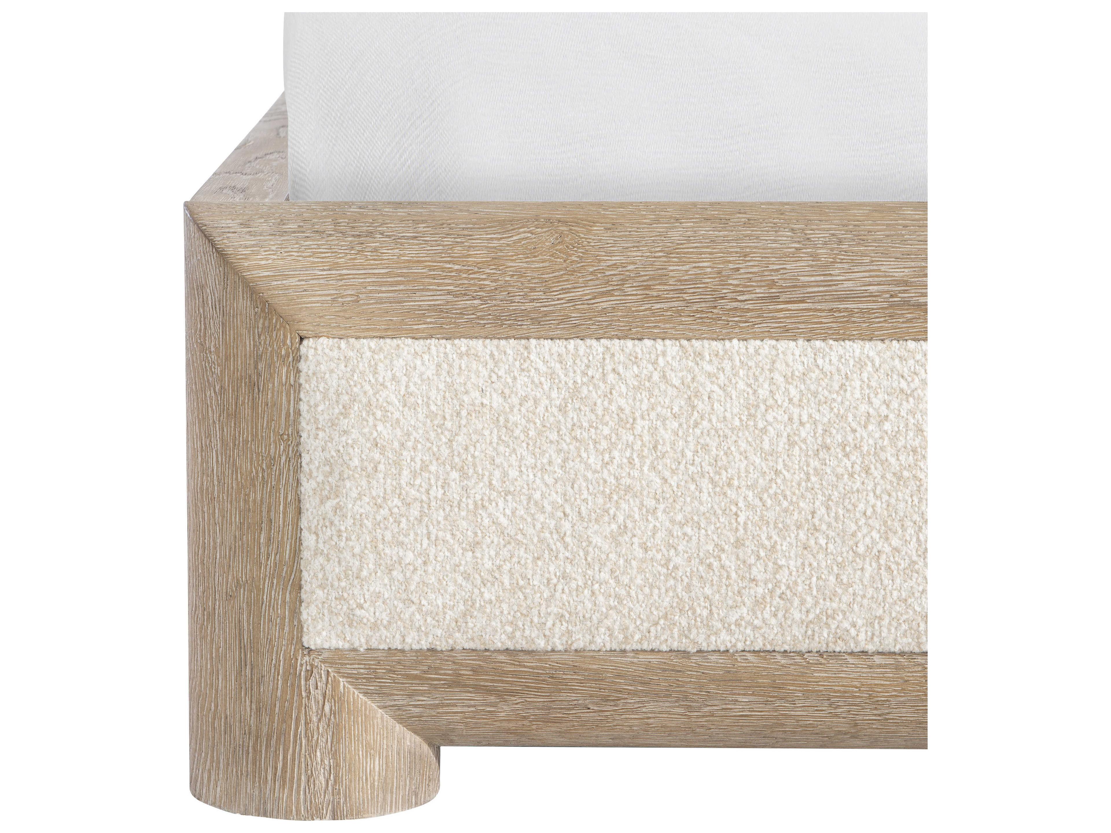 Bernhardt Aventura Marcona White Upholstered King Panel Bed