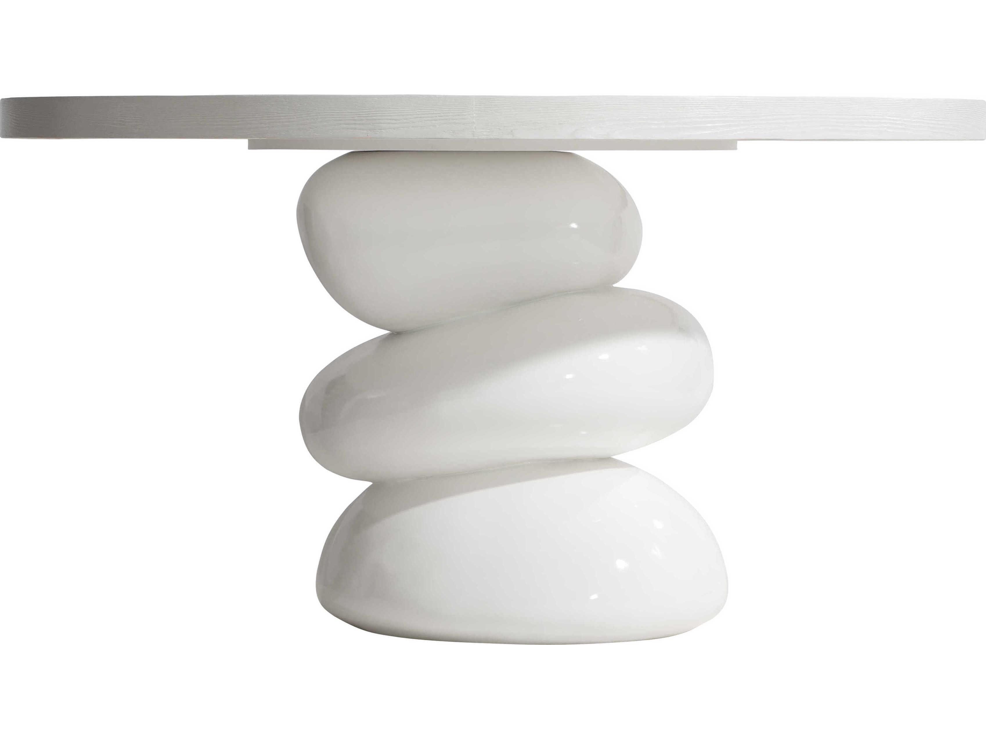 Bernhardt Navar Round Wood Azucar Dining Table