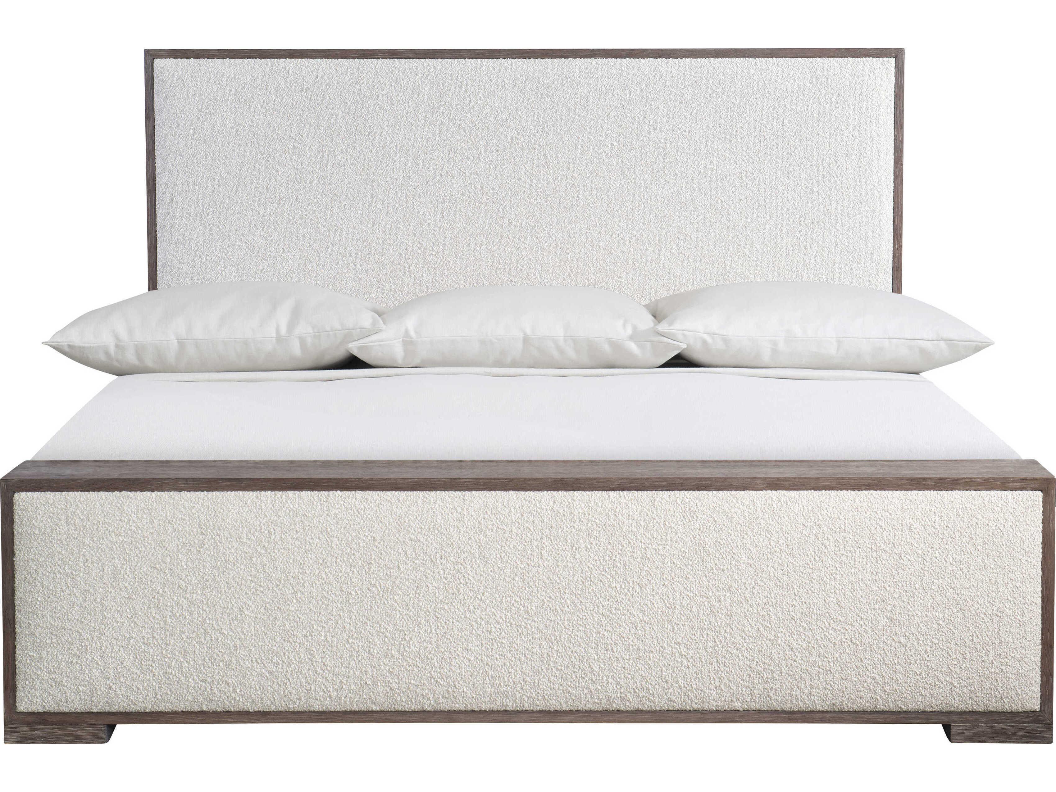 Bernhardt Casa Paros White Upholstered Queen Panel Bed