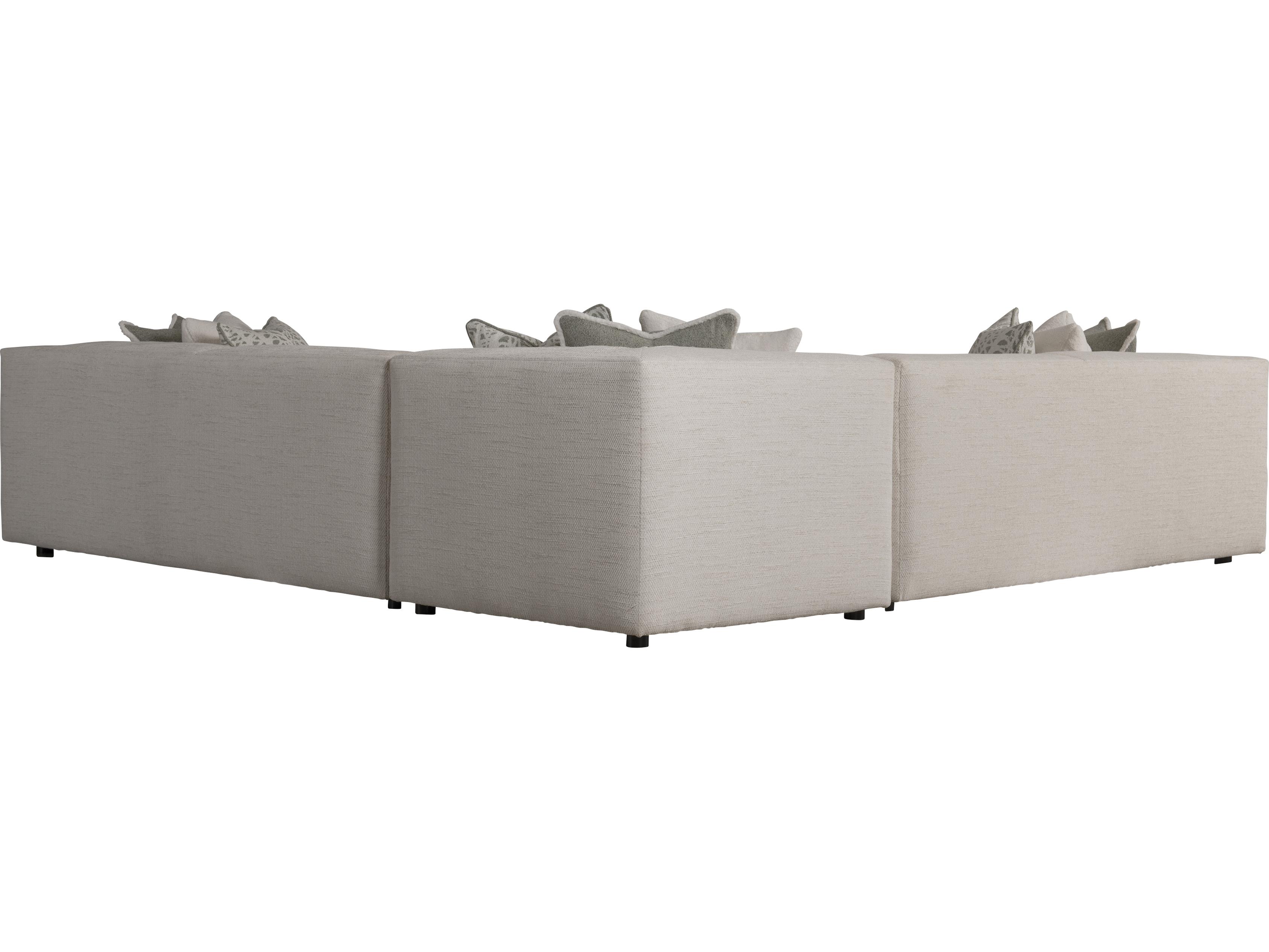 Bernhardt Plush Upholstered Sectional Sofa