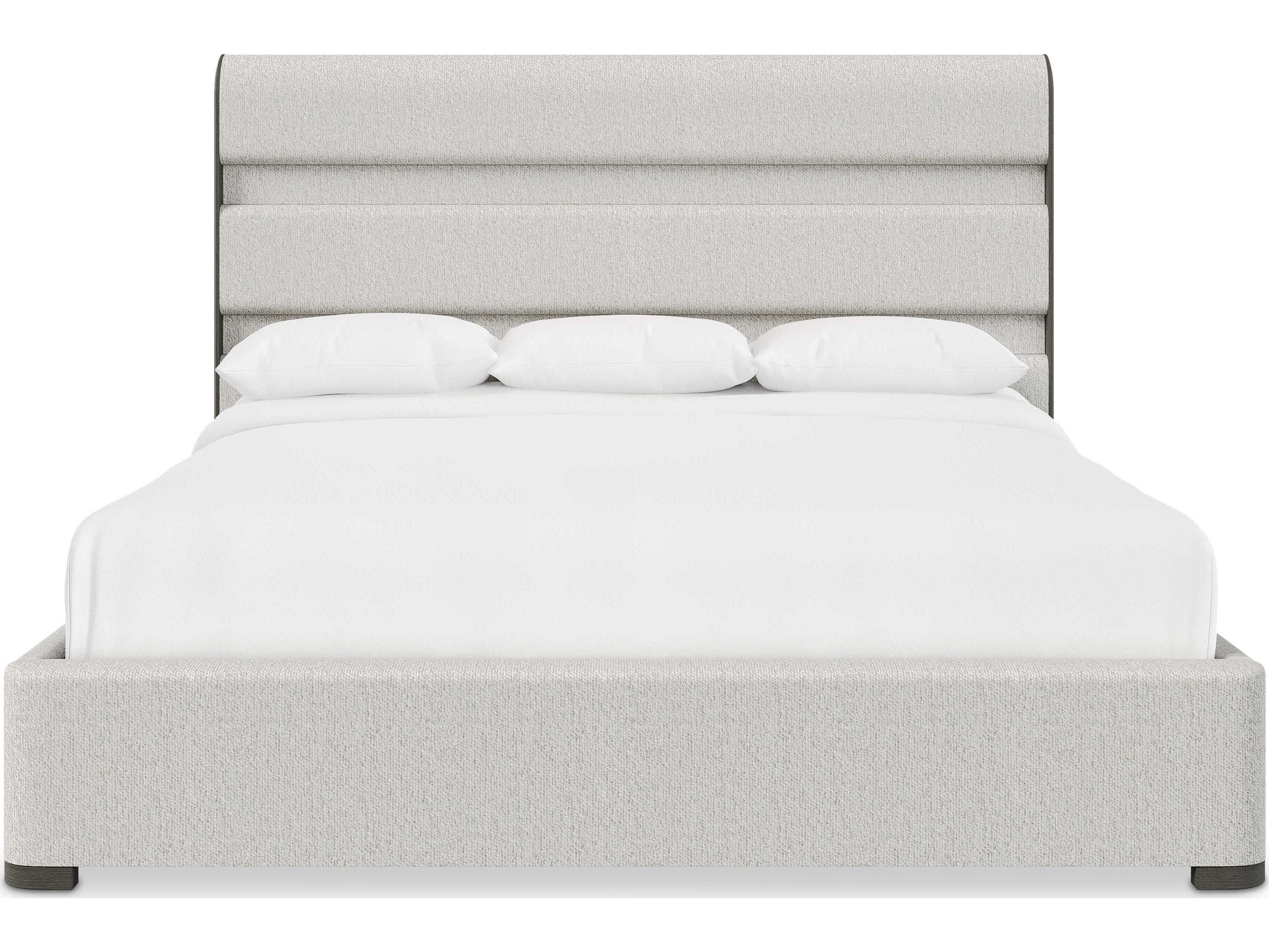 Bernhardt Prado White Upholstered Queen Panel Bed