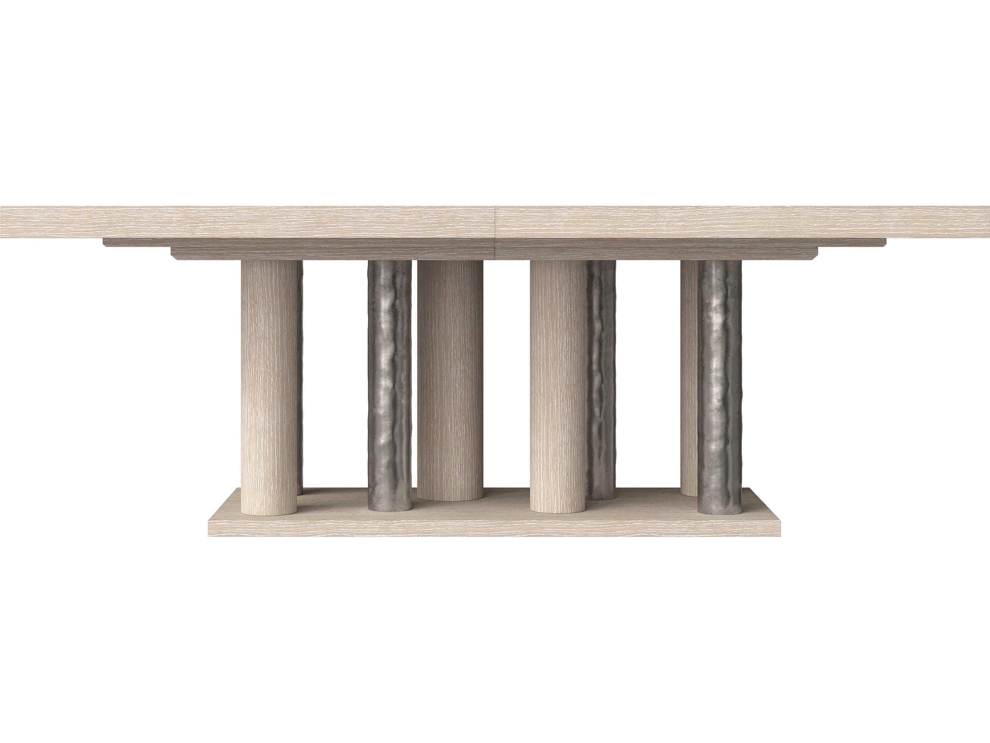 Bernhardt Prado Rectangular Wood Tawny Bright Graphite Dining Table