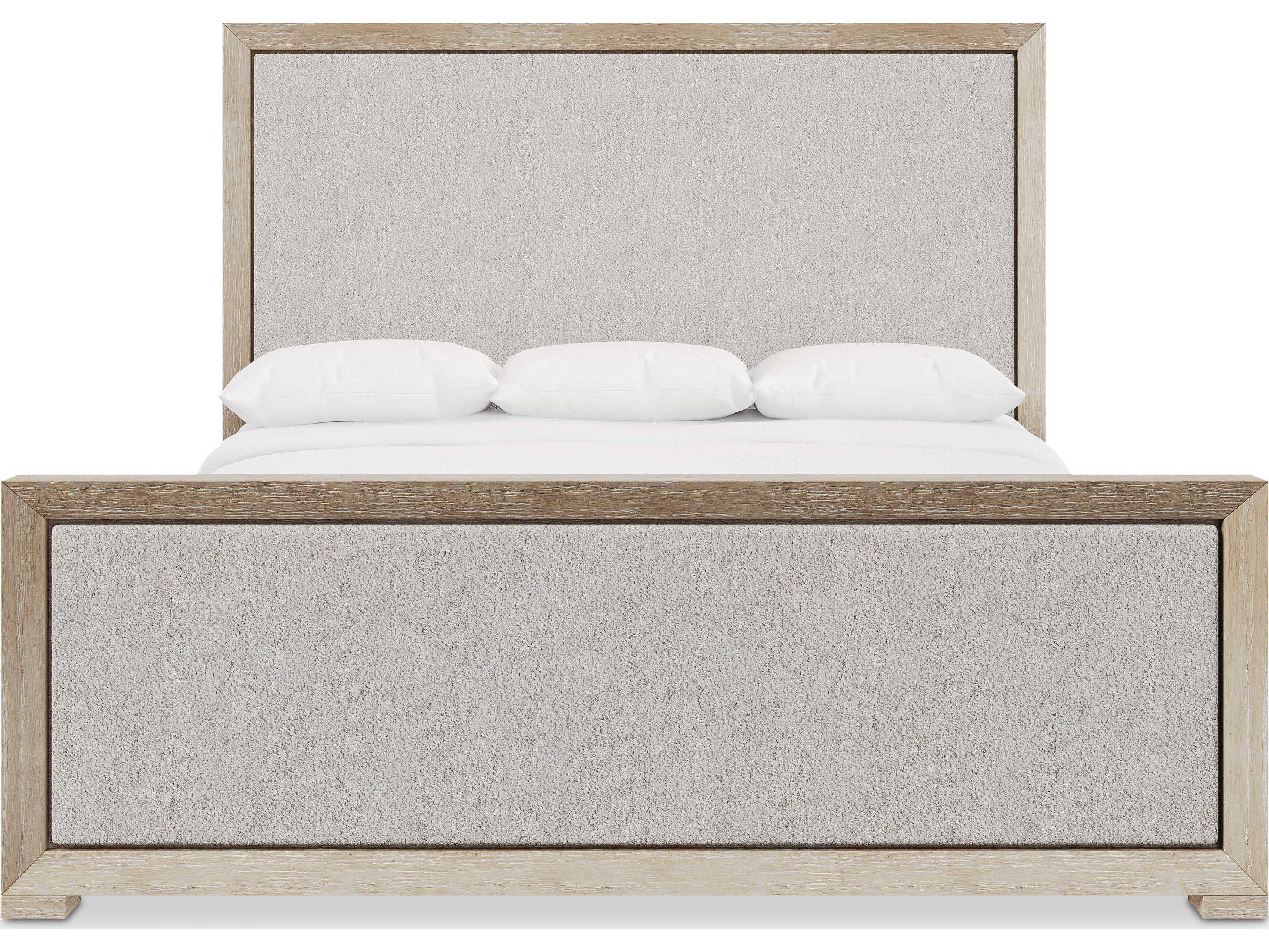 Bernhardt Prado Tawny Beige Wood California King Panel Bed