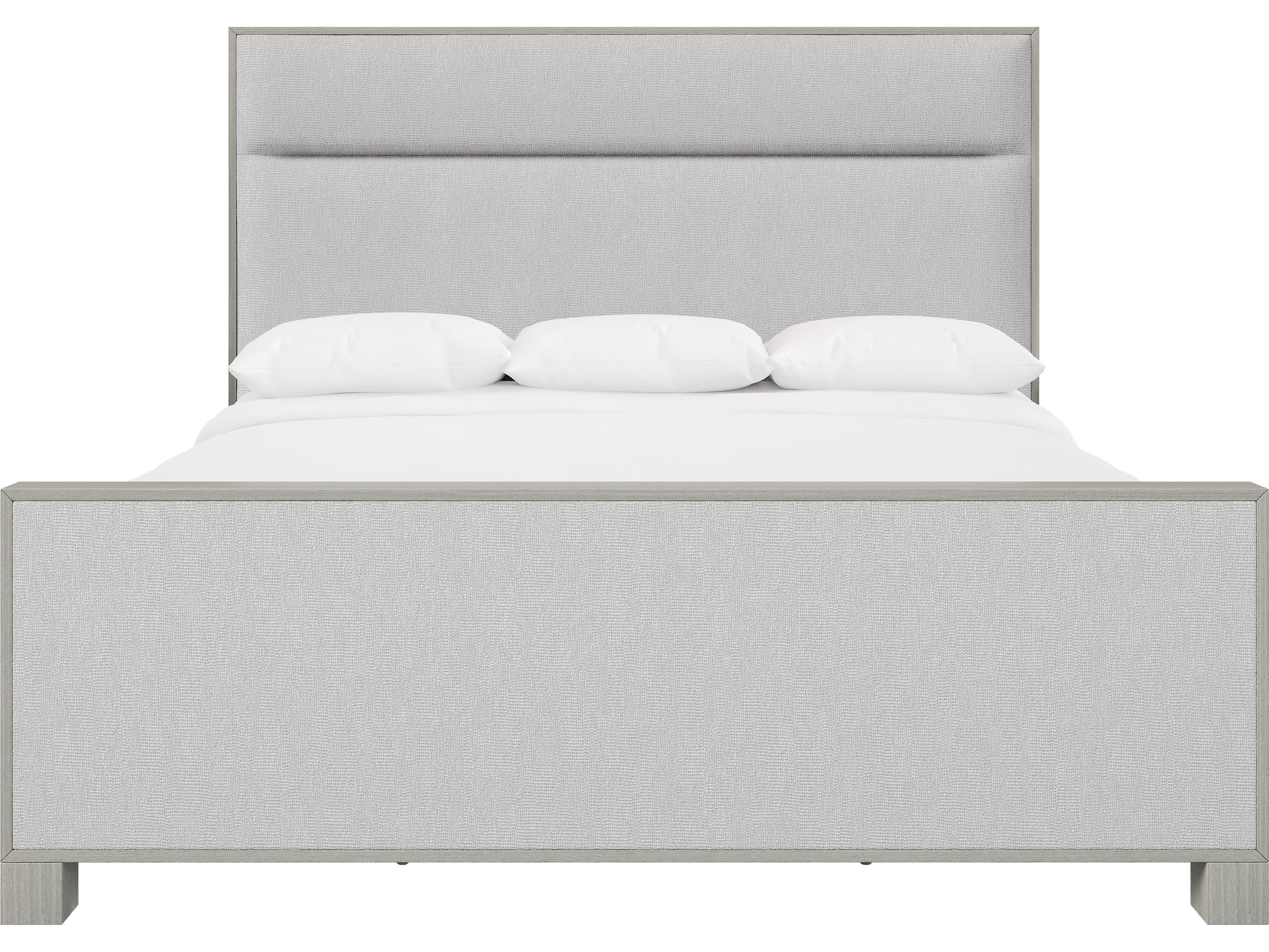 Bernhardt Stratum Mist Gray Wood King Panel Bed